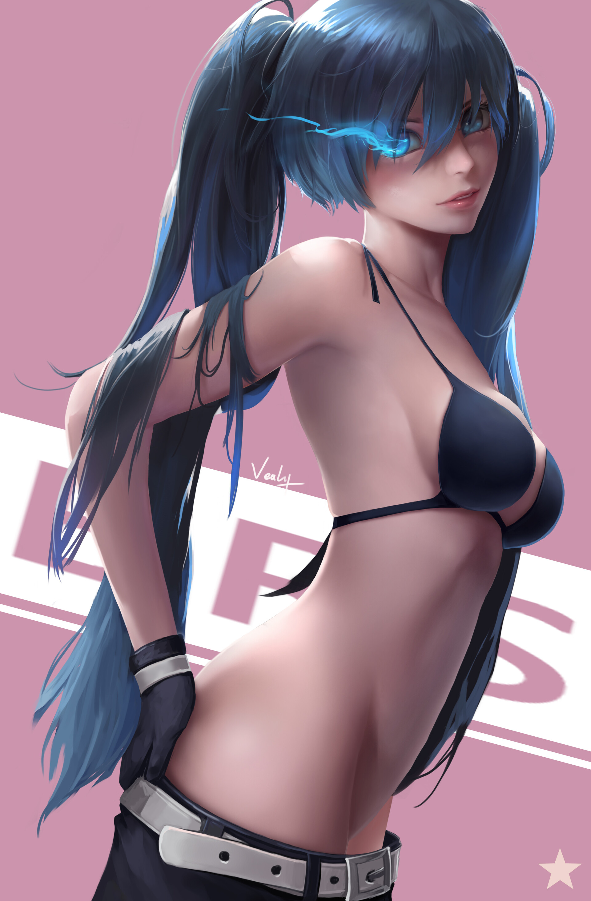 Anime art by vealy. bikini, BRS, Li Chuangwei