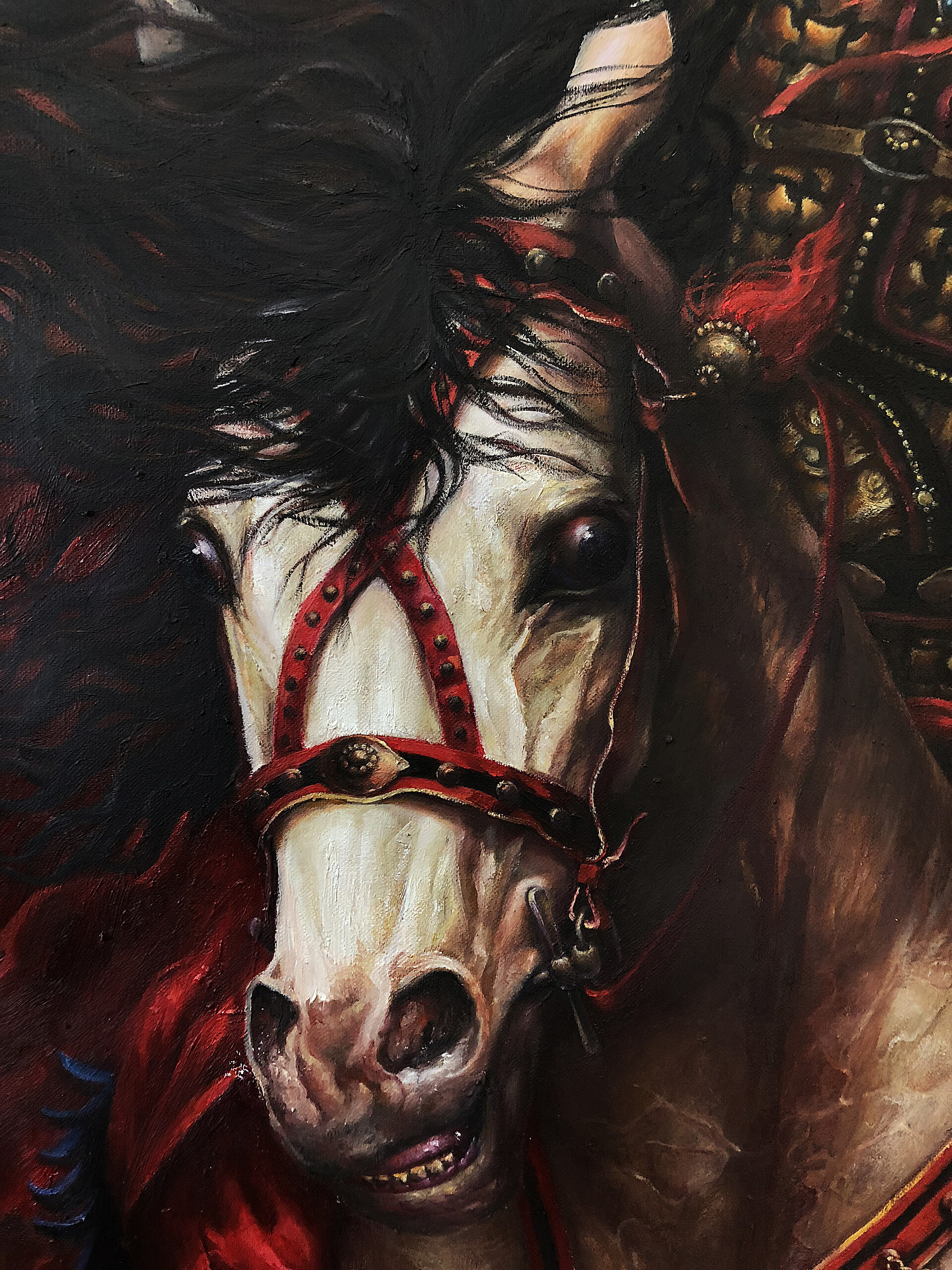 Artstation An Oil Painting The Whole River Red Yue Fei Moyi