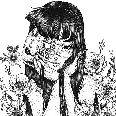 Дзюндзи ито тату эскизы