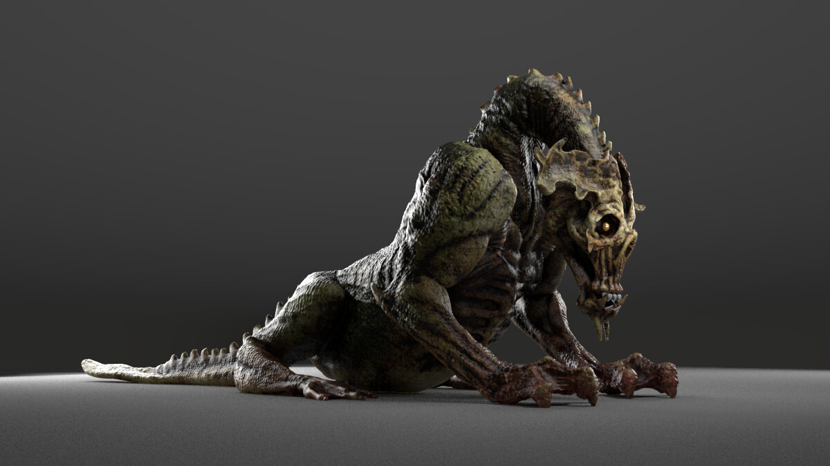 First testes with Displacement and one color on the allshader material with Vray in Maya