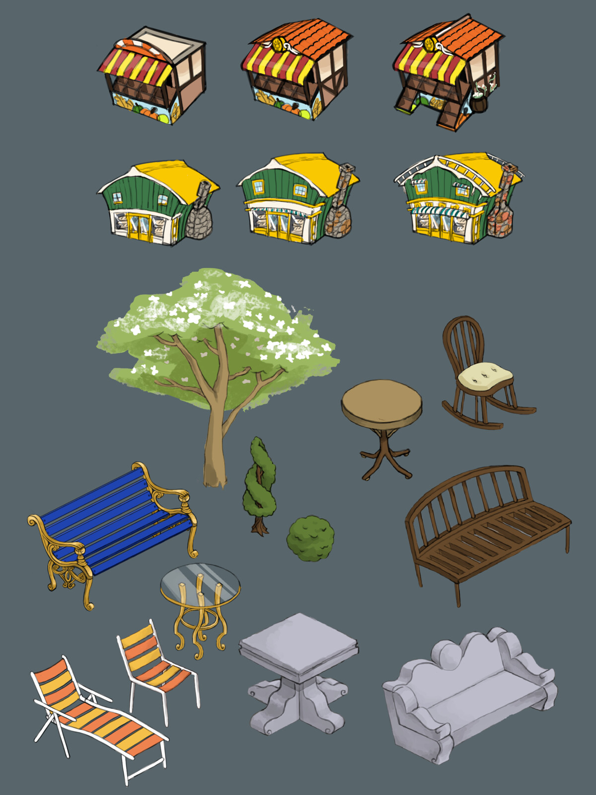 Ideas for buildings and environmental props