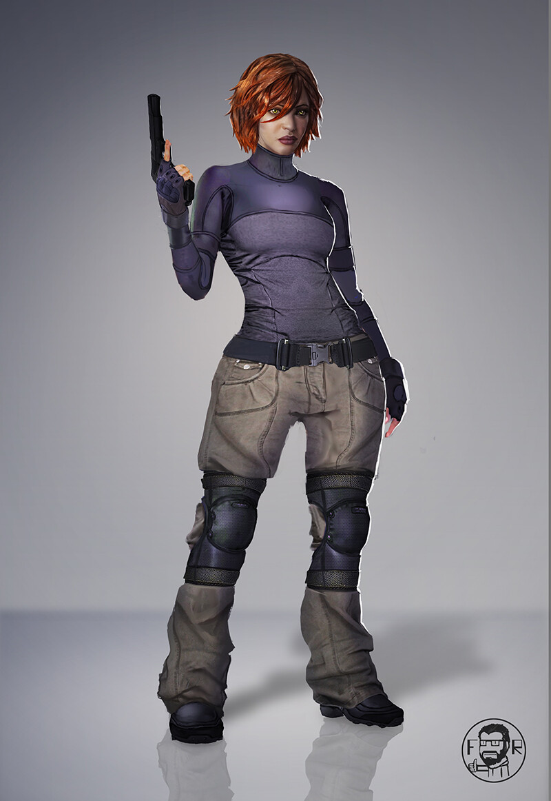 Felipe Rocha Female Soldier Concept Art 7698