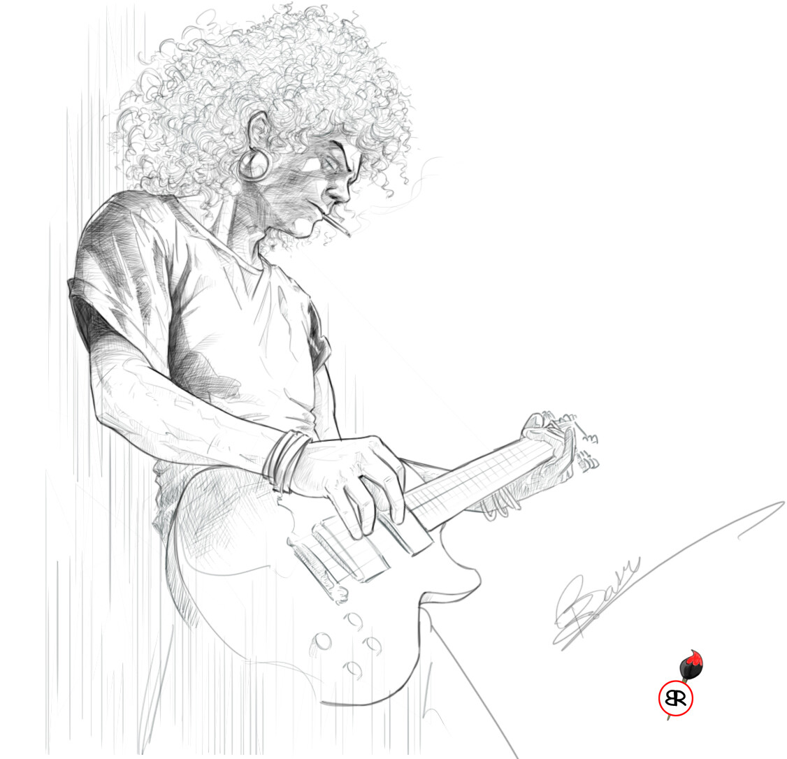 Slash - Paws & Portraits by Theresa - Drawings & Illustration, People &  Figures, Celebrity, Musicians - ArtPal