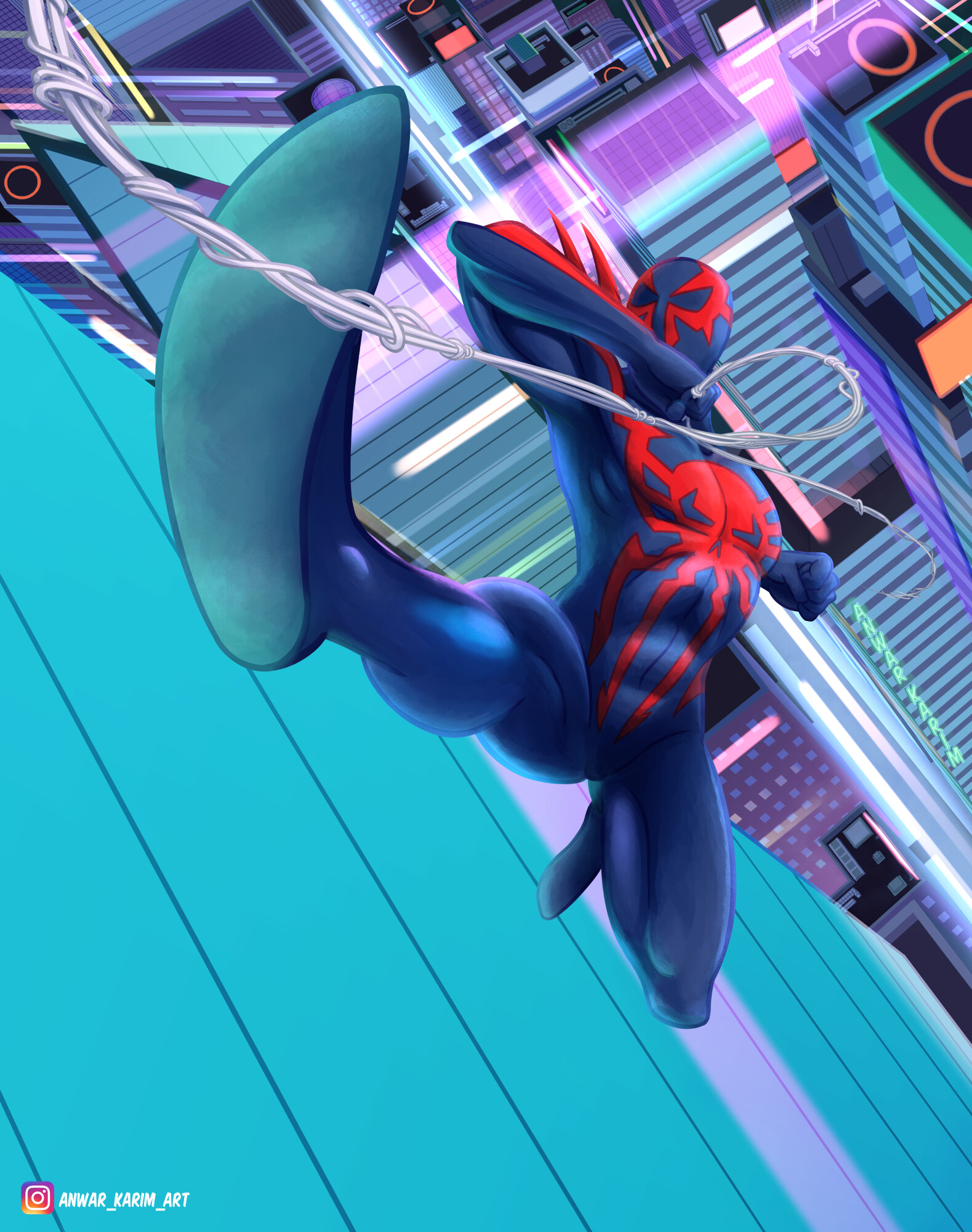 Artstation Spider Man 2099 Anwar Karim