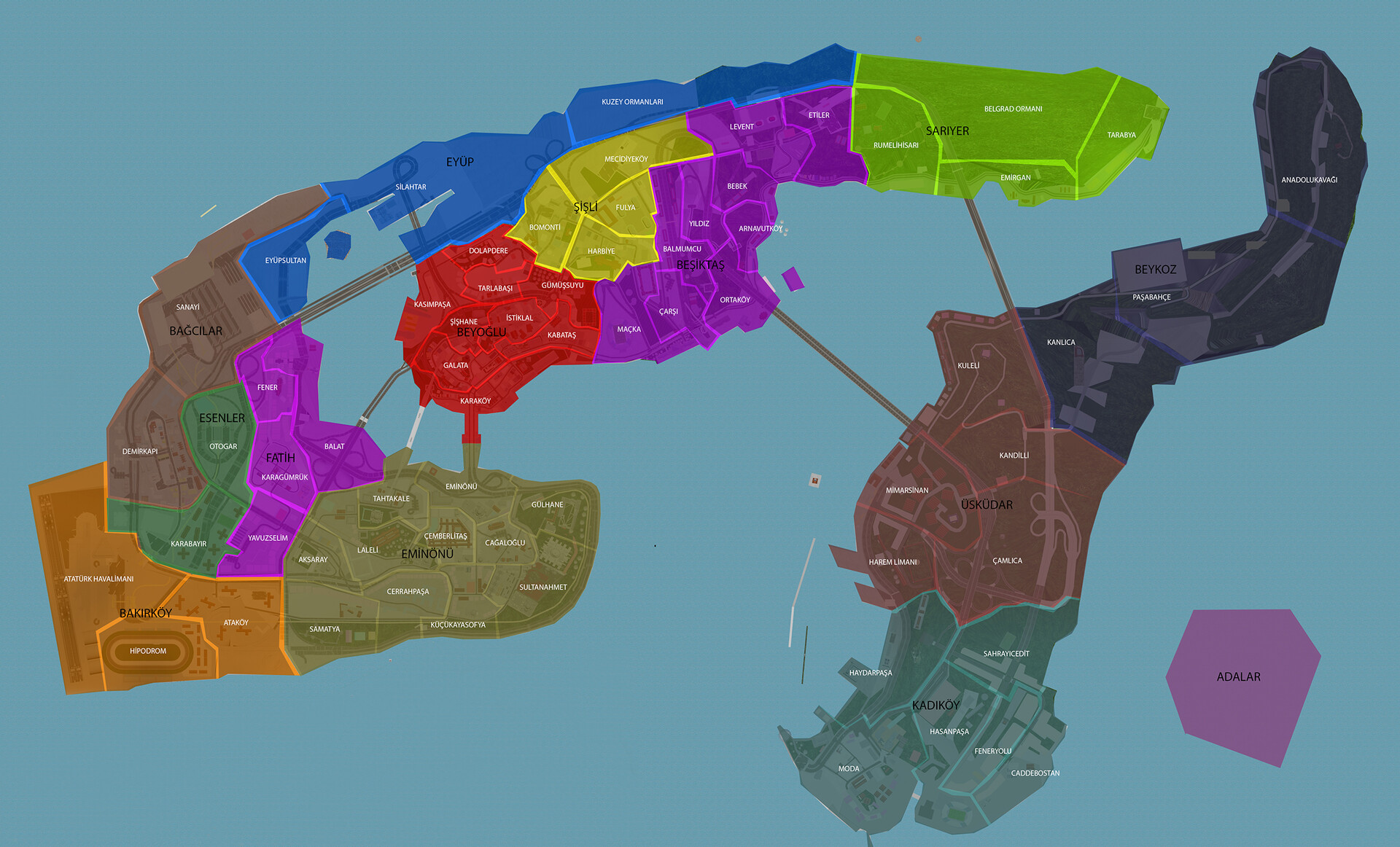 ahmet dogramaci istanbul city map