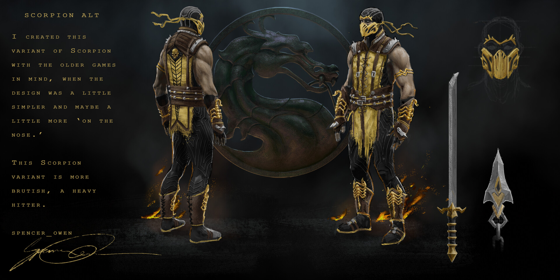Artstation Scorpion Concepts Fan Art Spencer Owen
