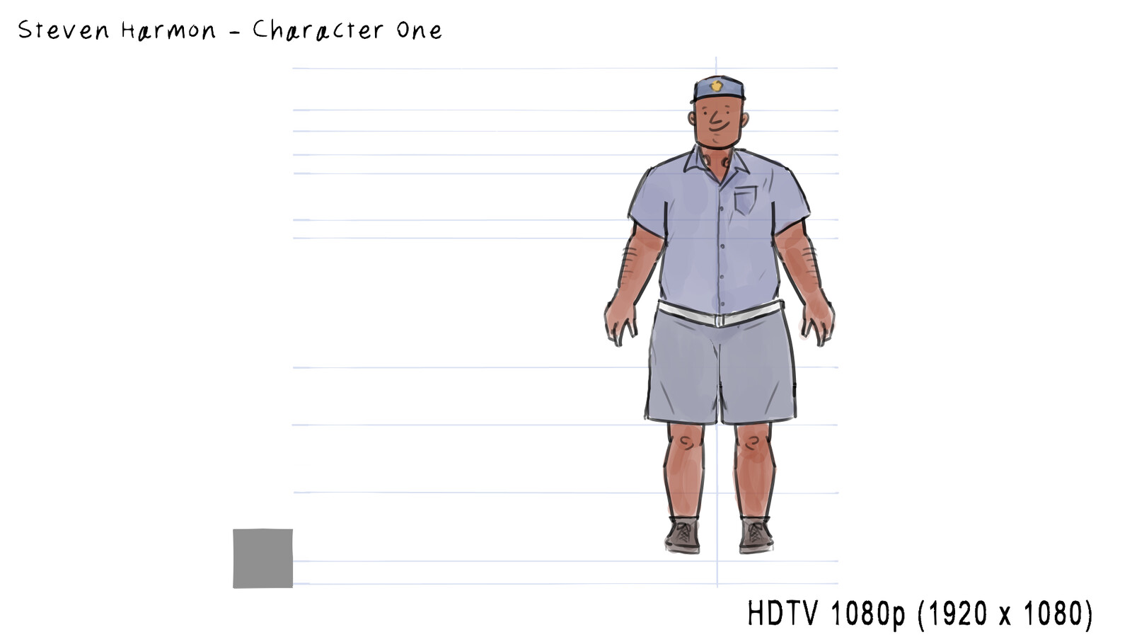 Initial Character Concept Designs Before Settling on Cuter Style