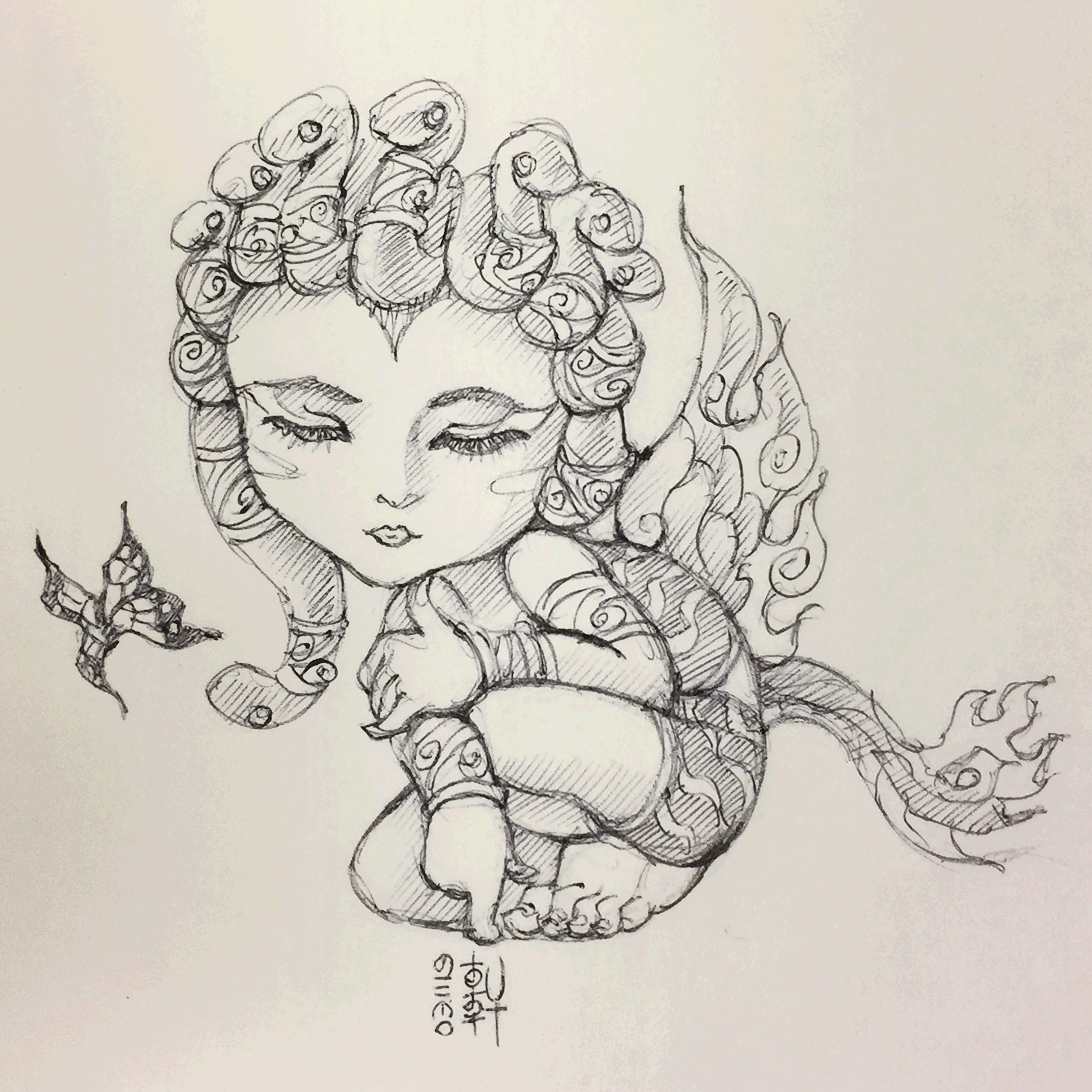 Day 03-11-19 - Minna and a Butterfly