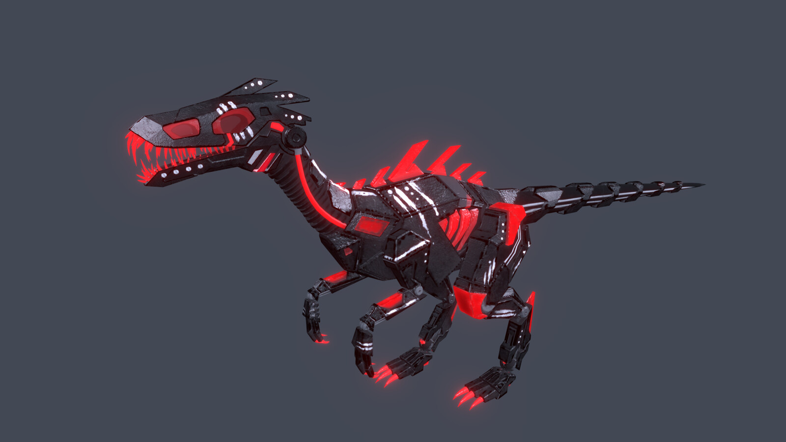 The final textured model in Unity