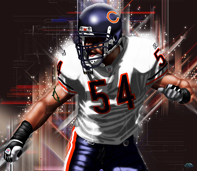 Wallpaper Bears Urlacher Jersey ArtStation Chicago Bears Brian