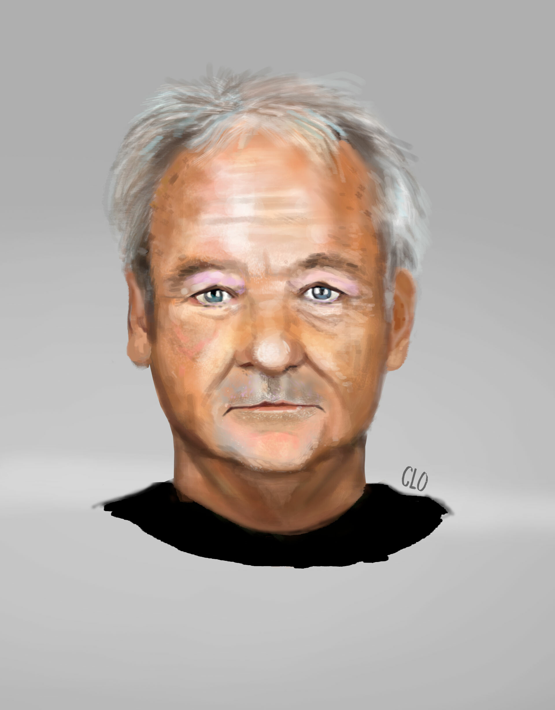 Artstation Bill Murray Portrait Claudia Polpetta