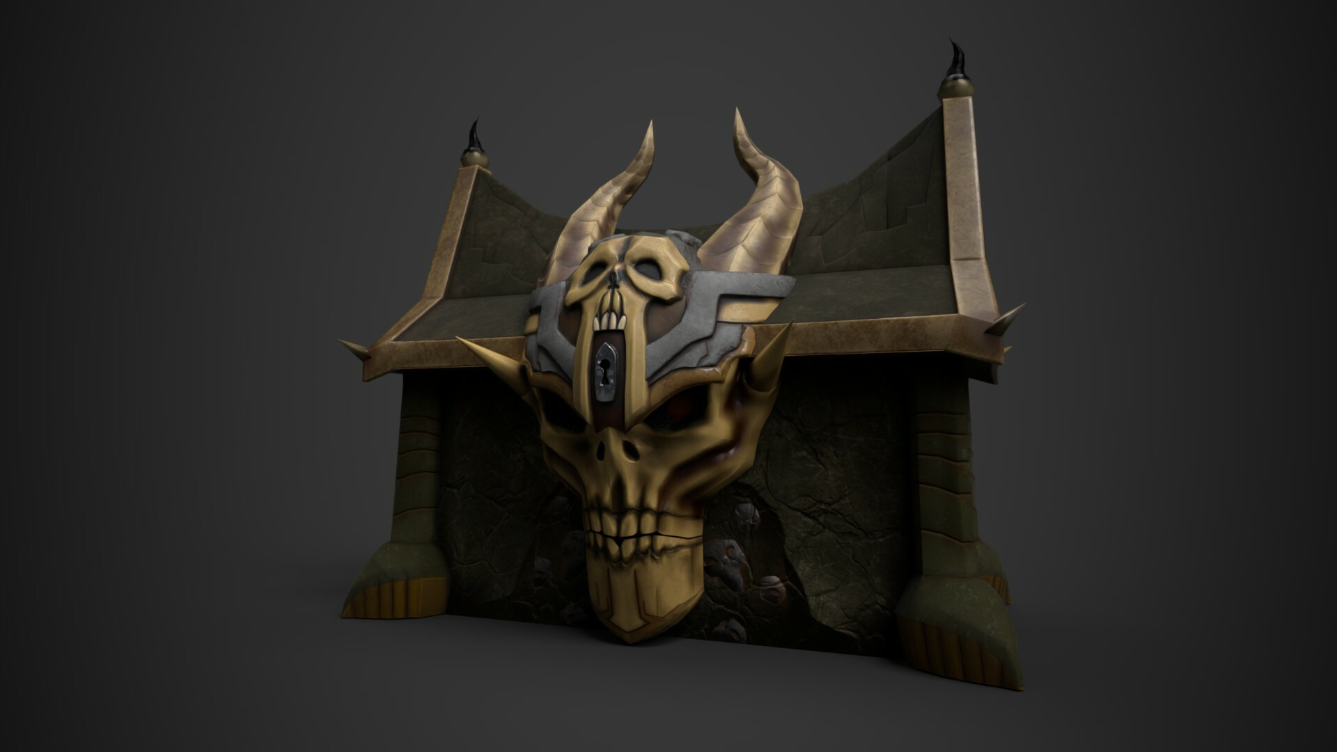ArtStation Darksiders Skull Chest Recreation