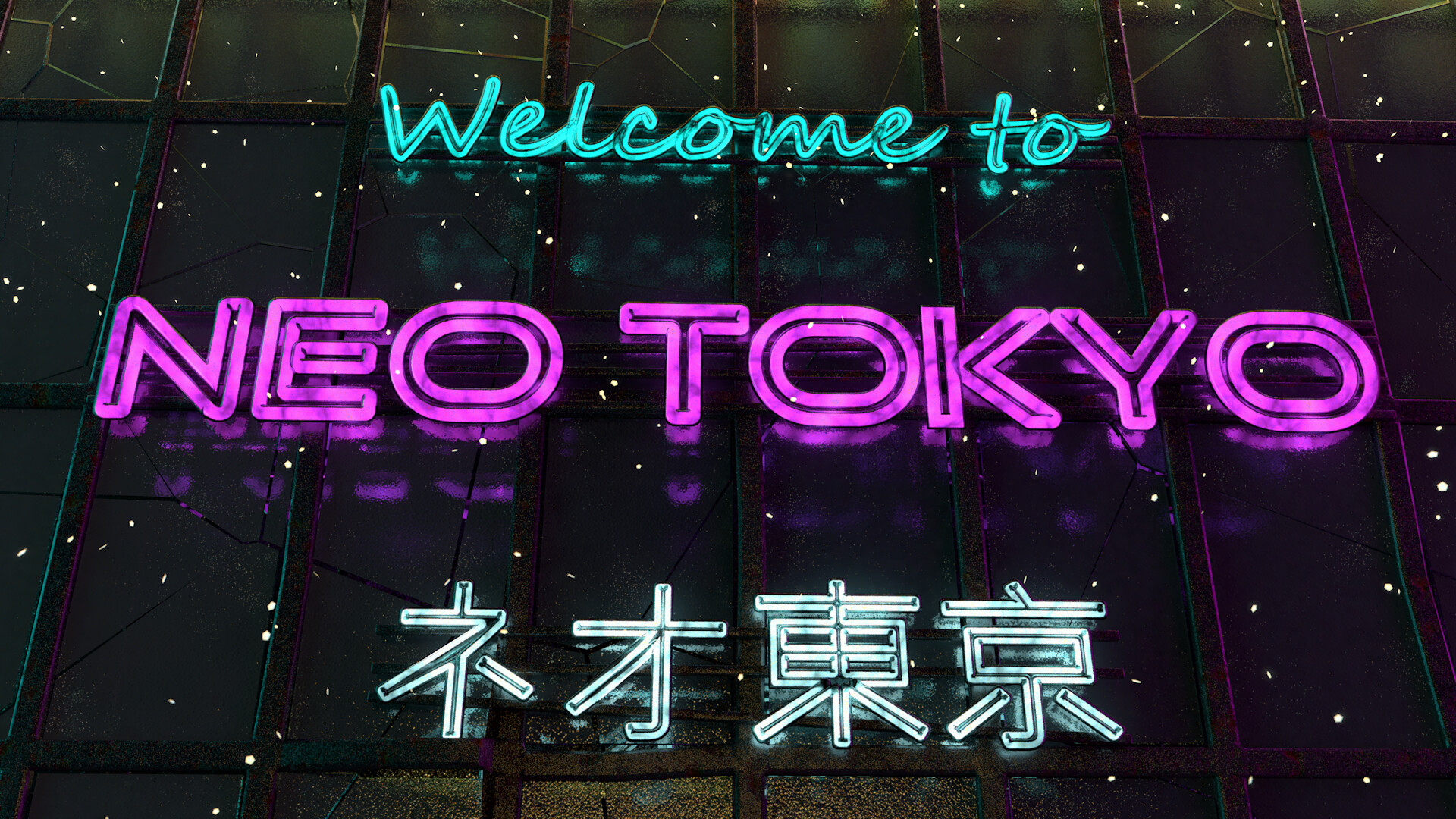 Обои токио неон
