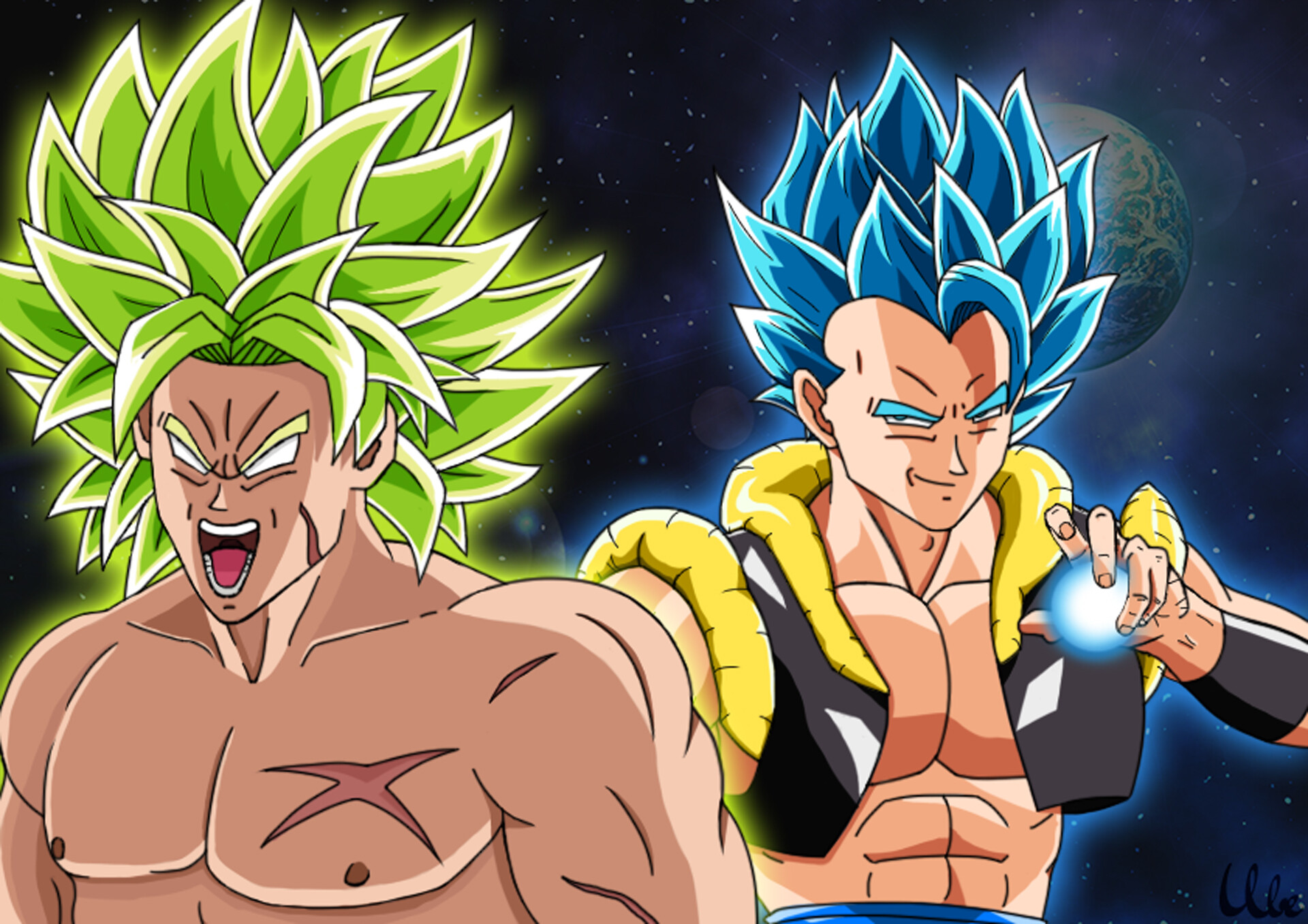Artstation Dragon Ball Super Broly Broly Gogeta Y Ubeyde