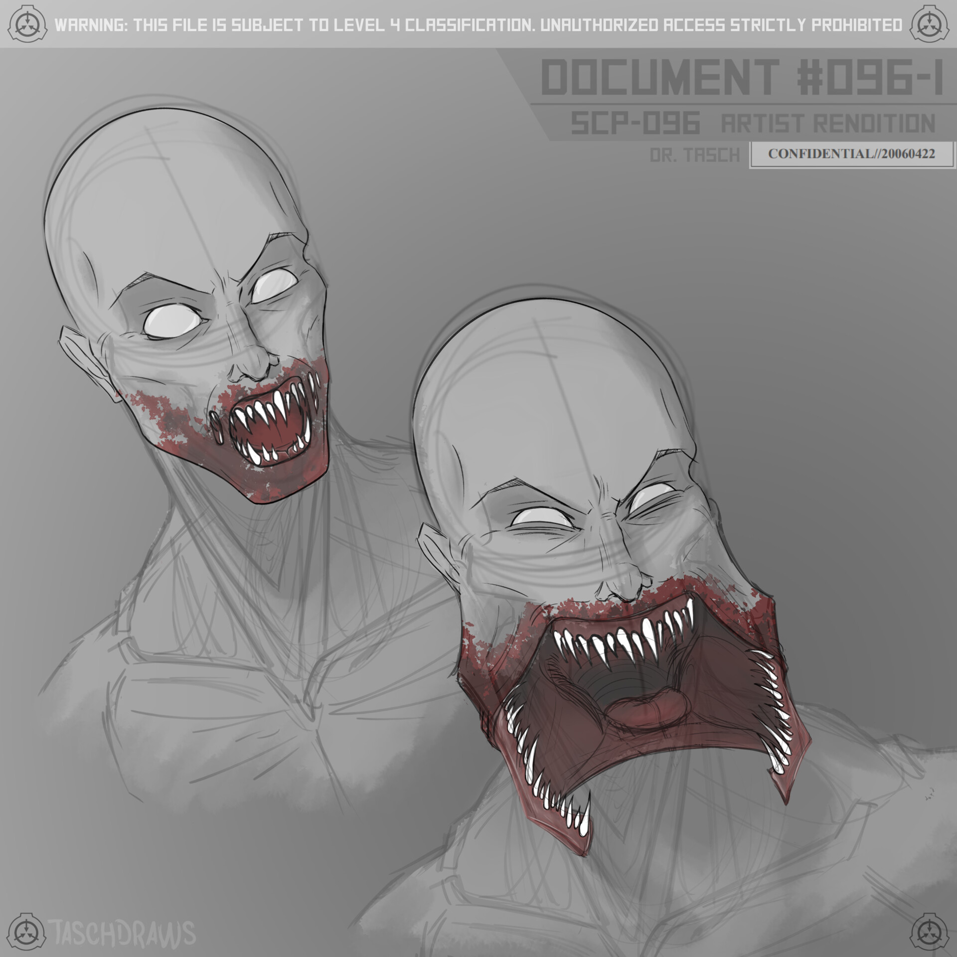 Artstation Scp 096 Jaw Anatomy Study Tasch Ritter