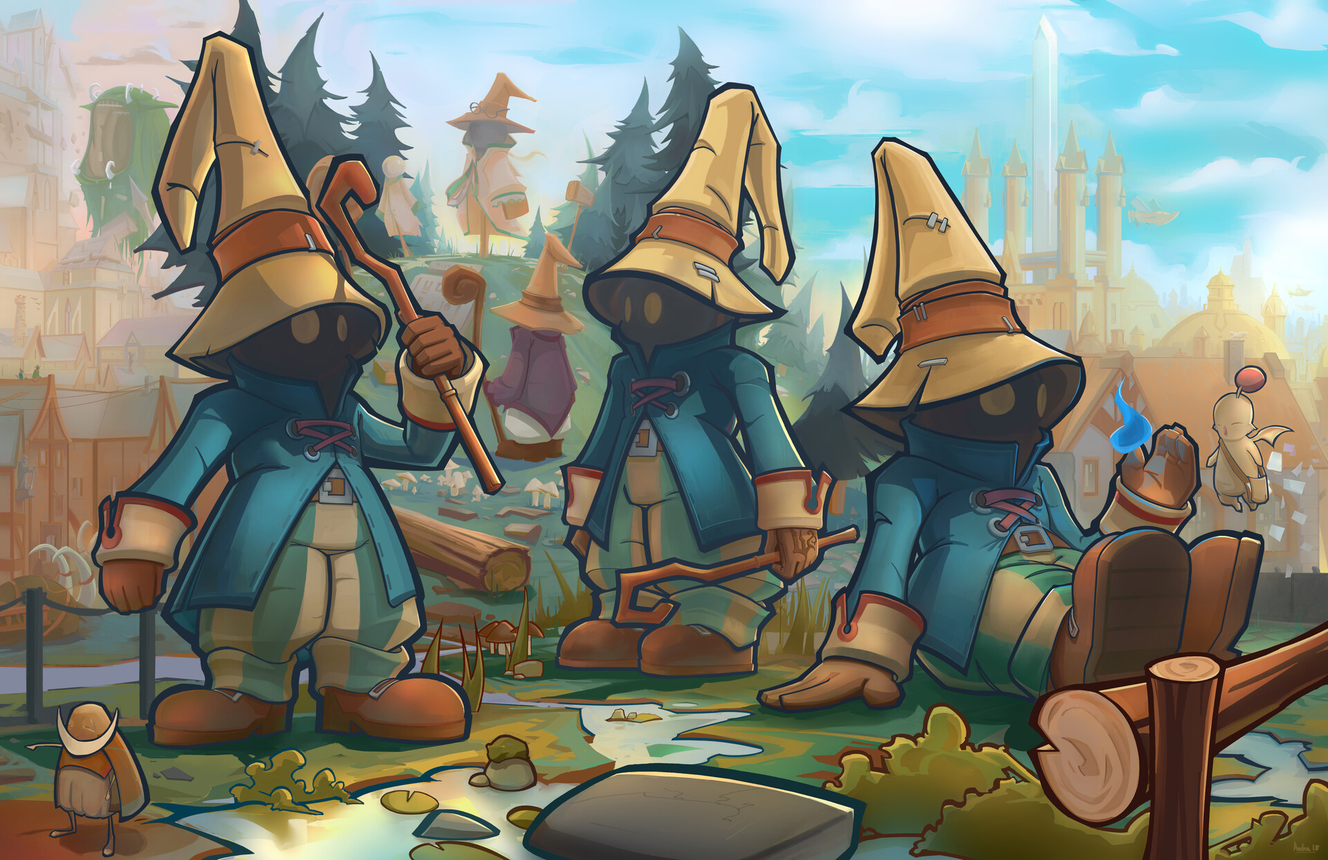 Wallpaper Artstation Final Fantasy Ix Fanart Illustration Laroche Louis For iPhone Free