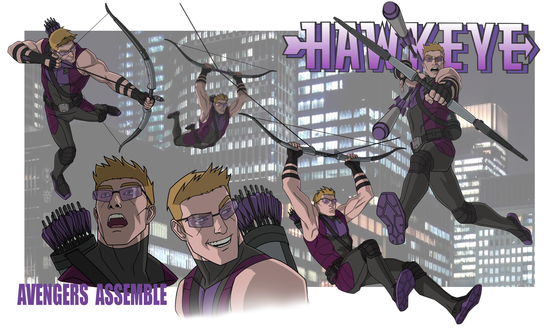 Artstation Avengers Assemble Hawkeye Jerome Moore