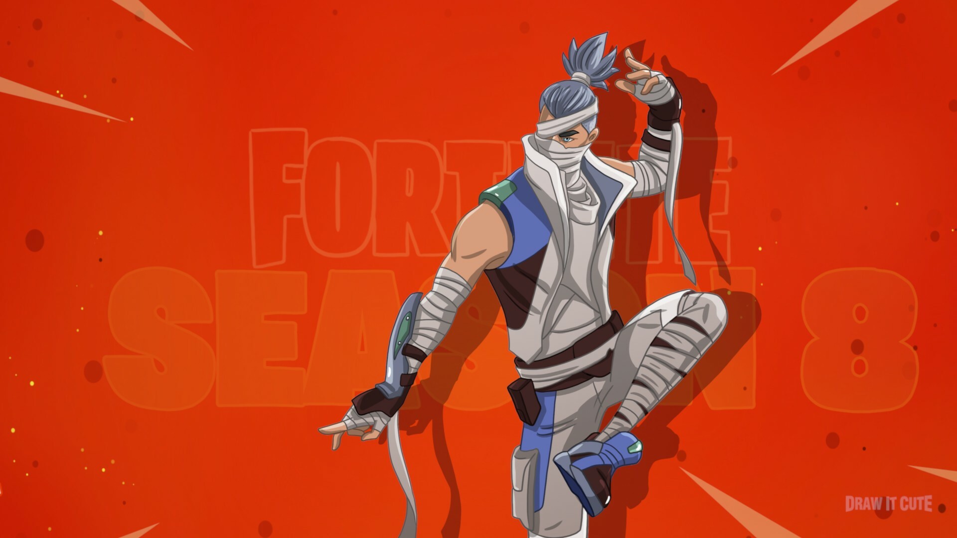 Artstation How To Draw Kenji Easy Fortnite Season 8 Tutorial Drawitcute Com