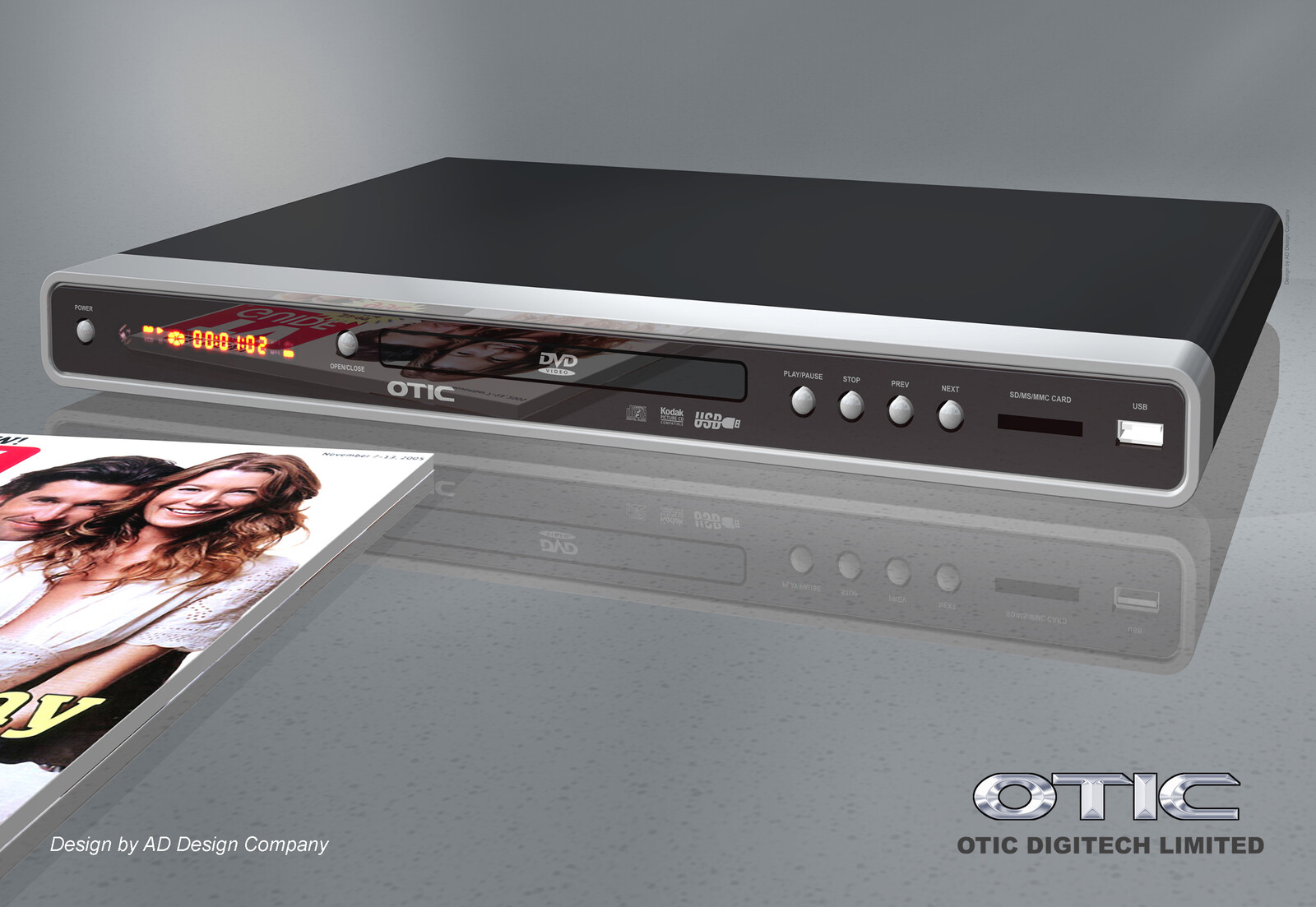 💎 Stand-Alone DVD Player | Design by Leung Chung Kwan on 2007 💎
Brand Name︰OTIC | Client︰OTIC Limited