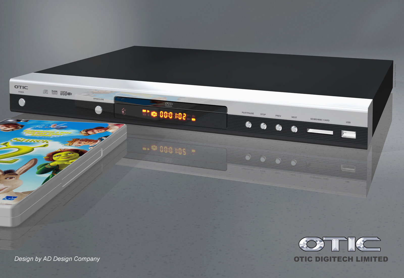 💎 Stand-Alone DVD Player | Design by Leung Chung Kwan on 2007 💎
Brand Name︰OTIC | Client︰OTIC Limited