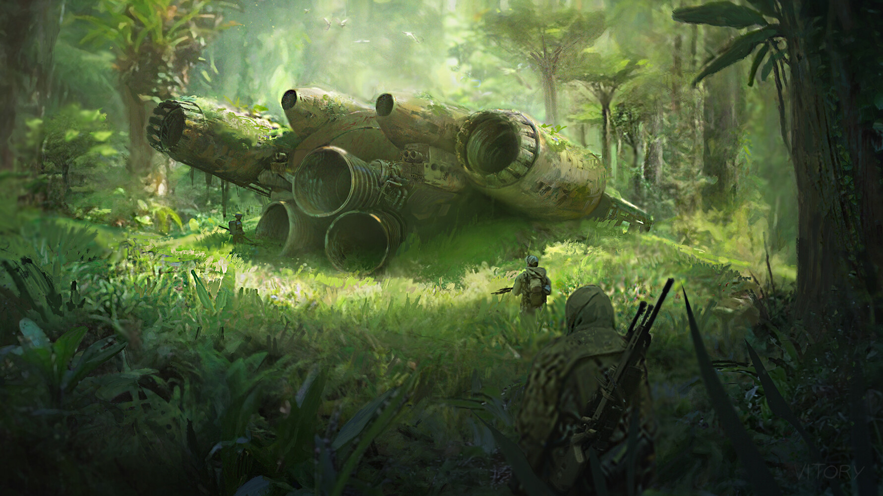 ArtStation - Abandoned spaceship 01