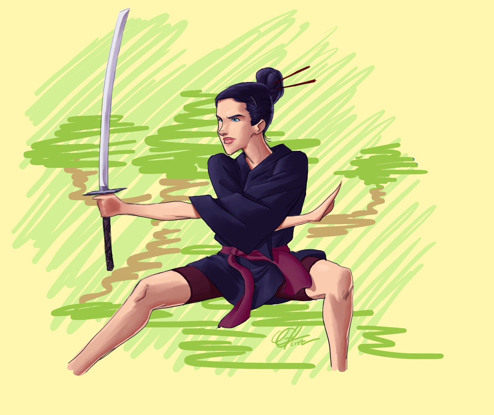 Martial Arts Female Character Design (Day) (2018)