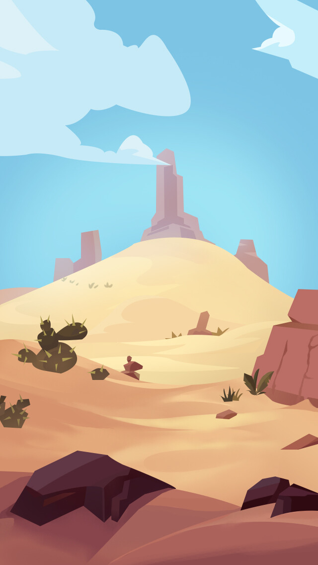 啵啵嗝 沙漠背景已商用