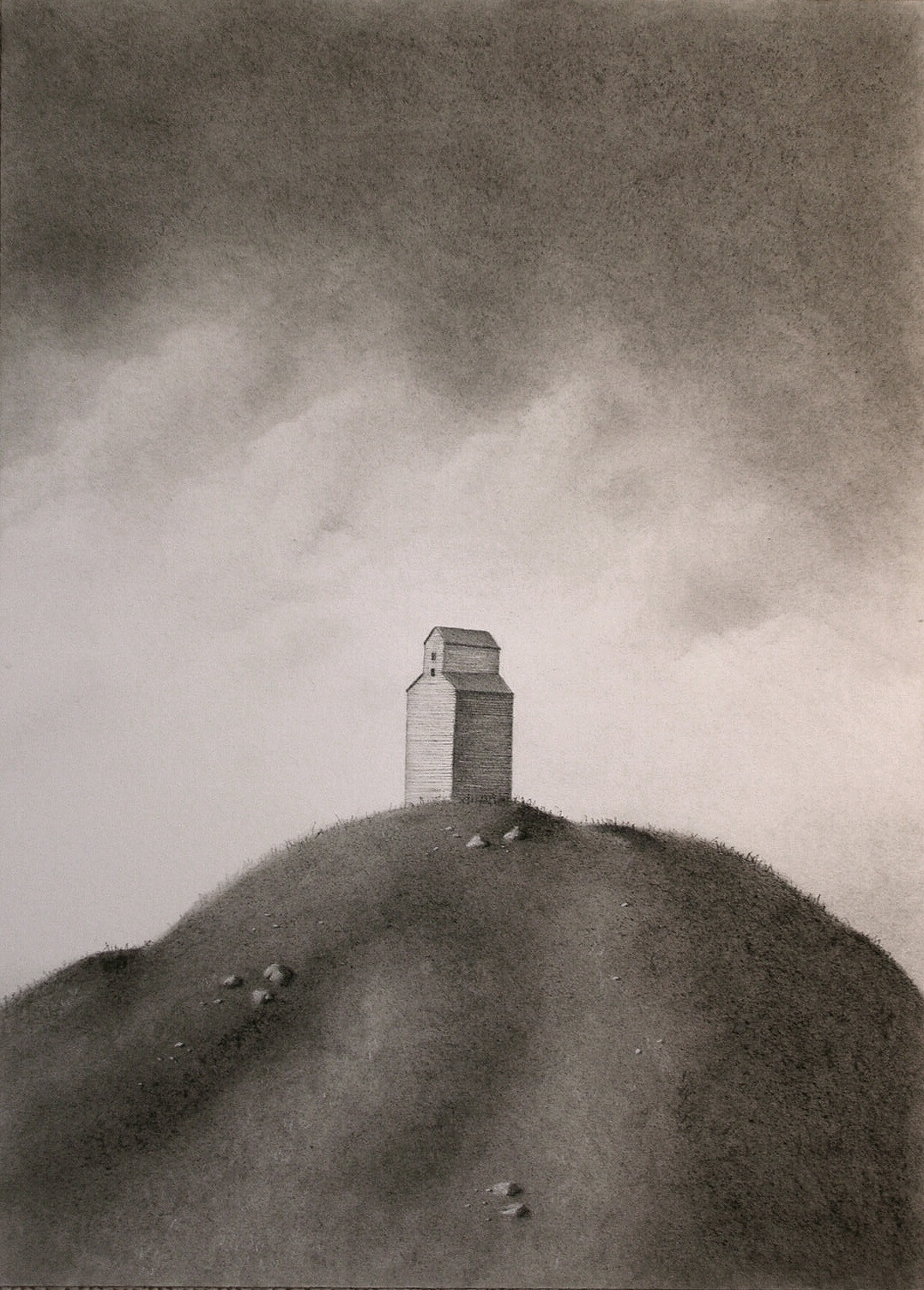 "At Sea"
Charcoal on paper
