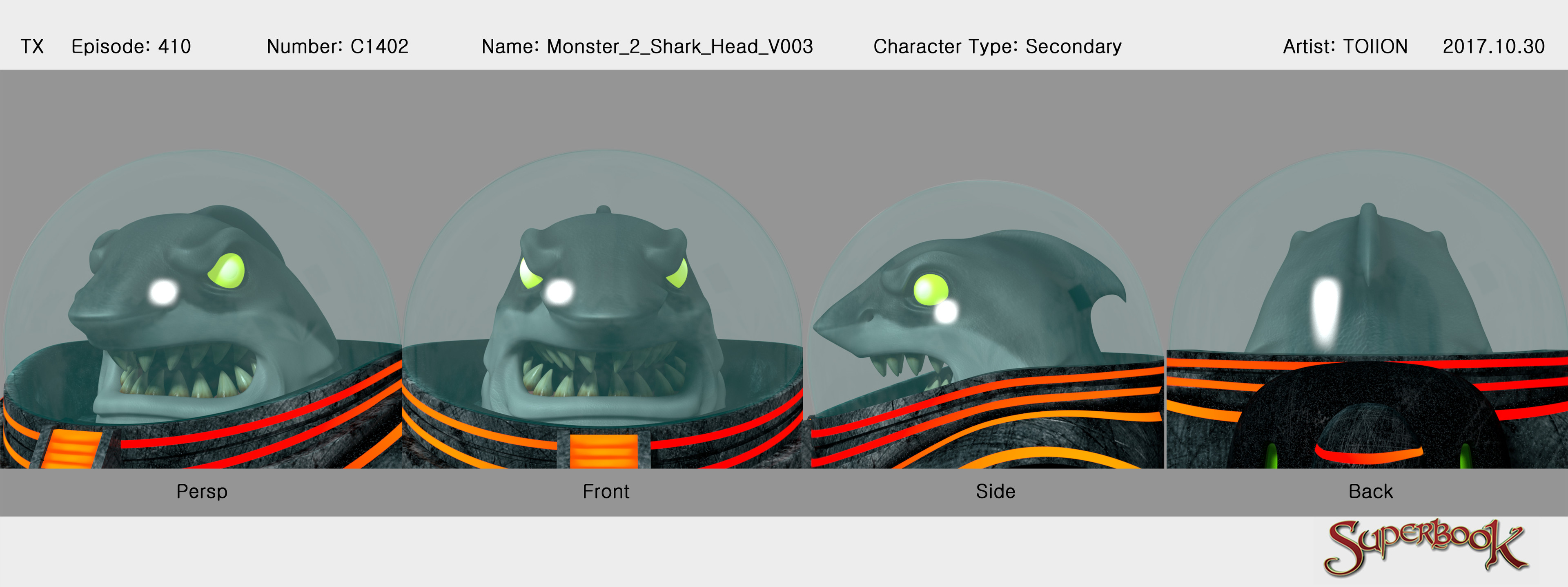Artstation Monster Shark Head Andres Jase Salvatierra