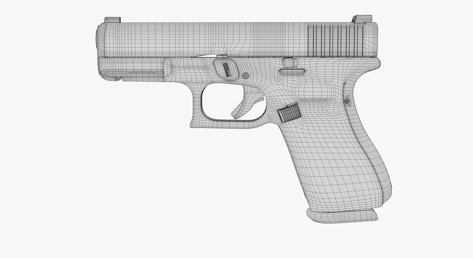 3d model Glock 19 Gen 5 Full Detail.