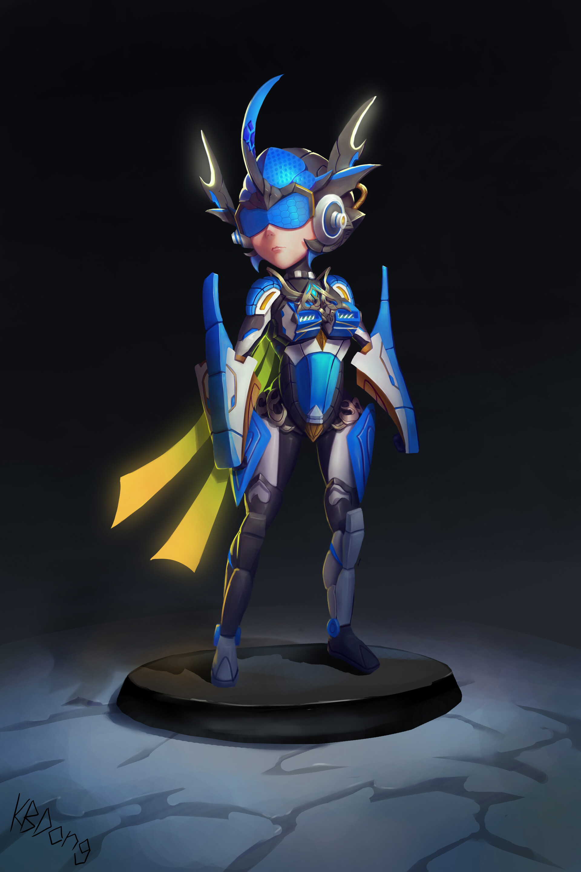 Artstation Q版 未来战士 男 Kbdong