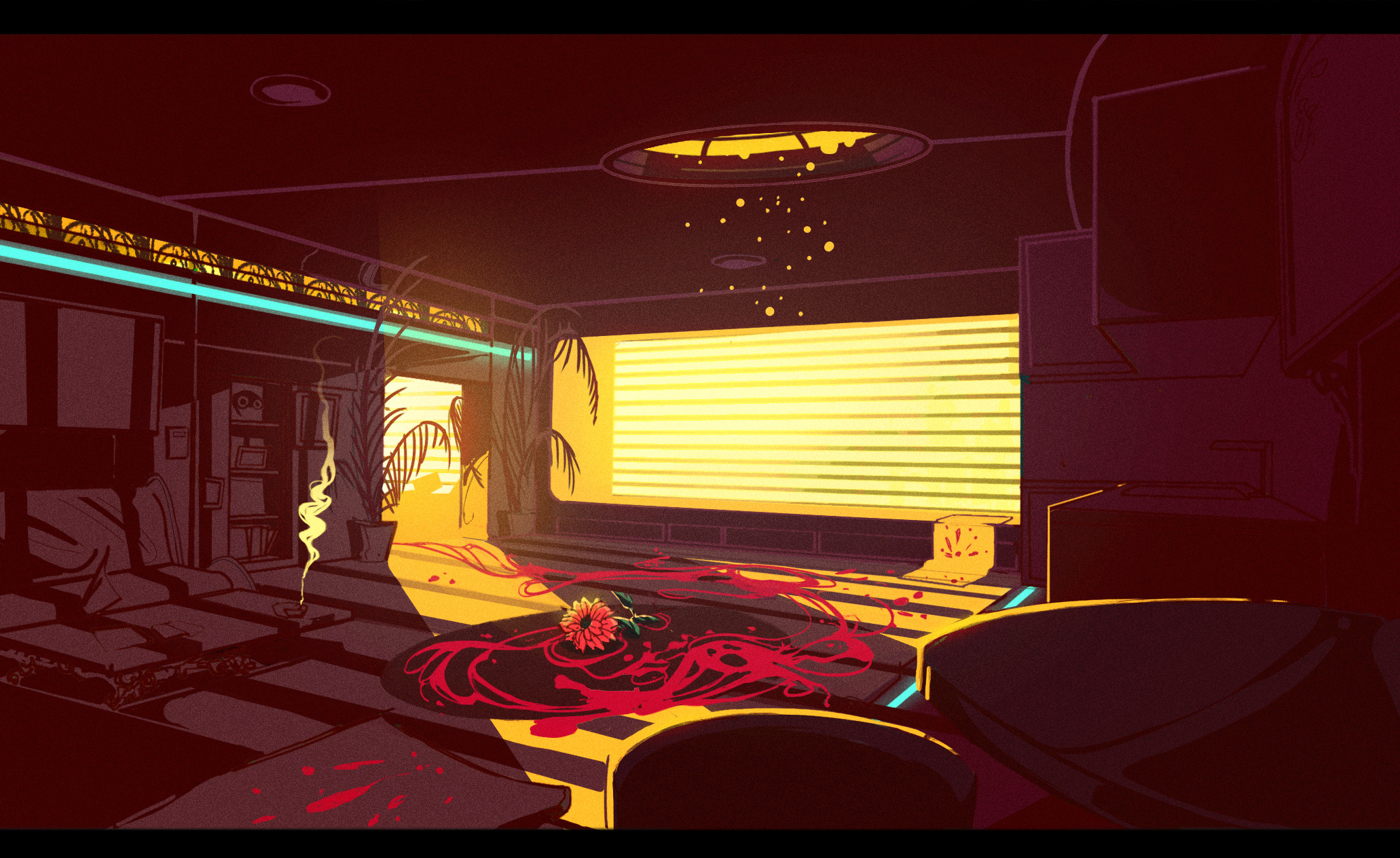 Apartment Concept Art by Darren Beattie r/ImaginaryInteriors