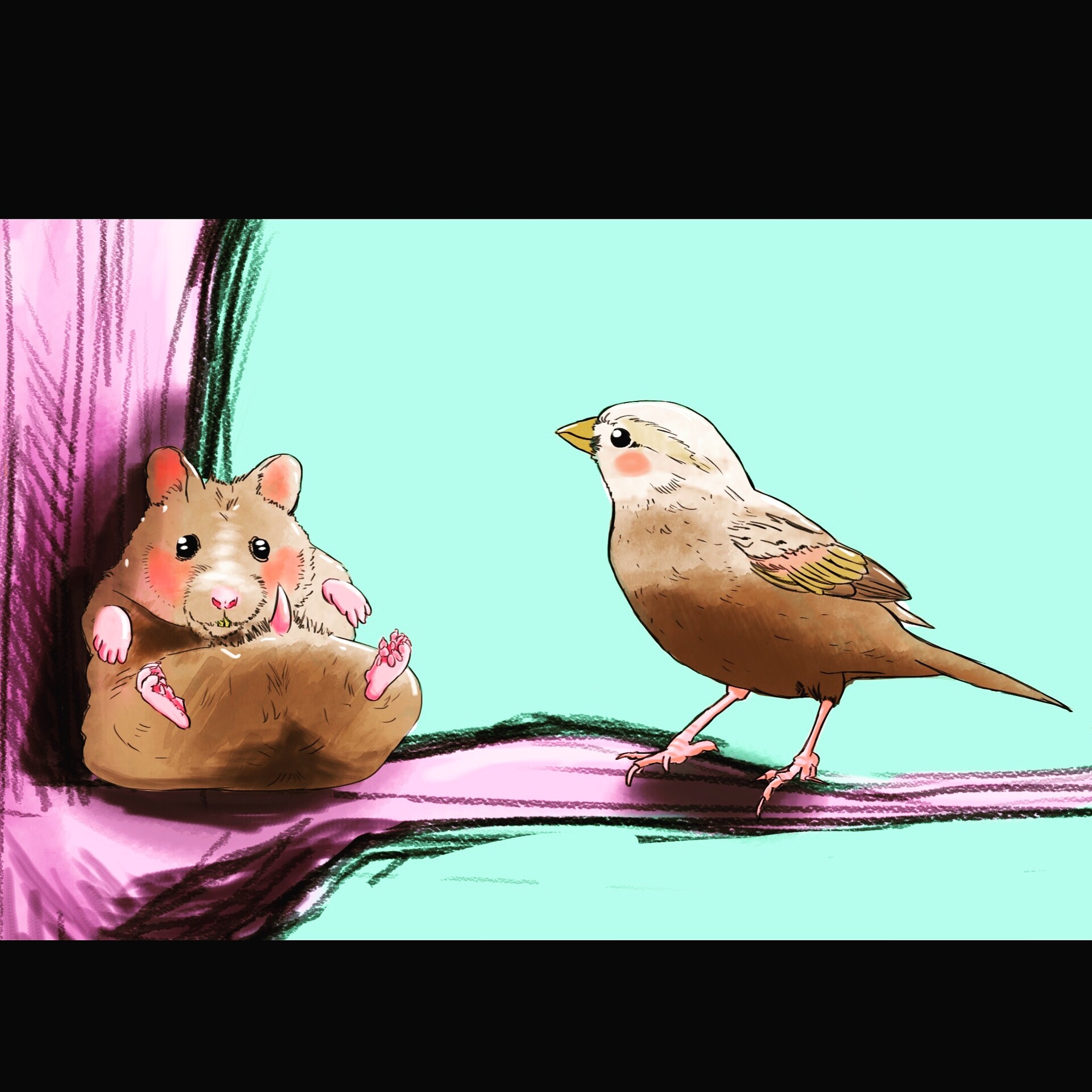 Parrot sales and hamster