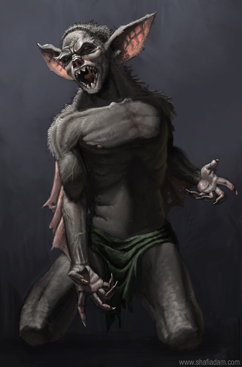 The Bat demon. Blinded by Keci, he rages in darkness for all eternity.