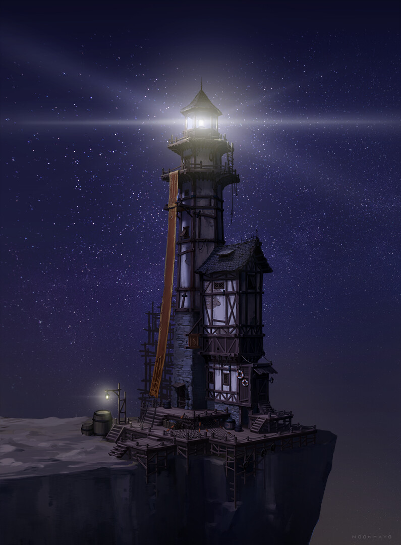 Moon Hayo Medieval Lighthouse Night Ver