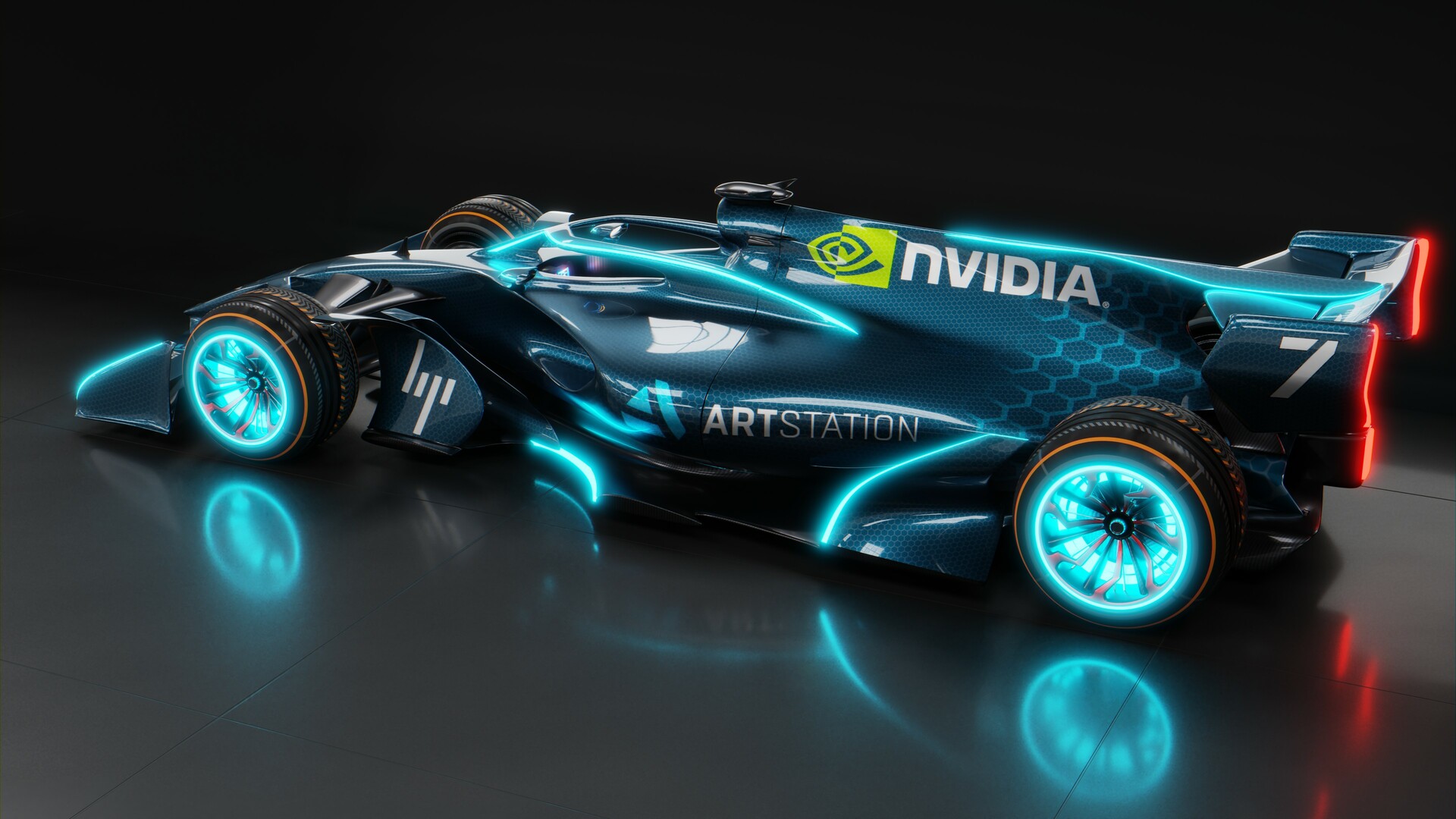 Artstation Futuristic F1 Car Volodymyr Borovkov
