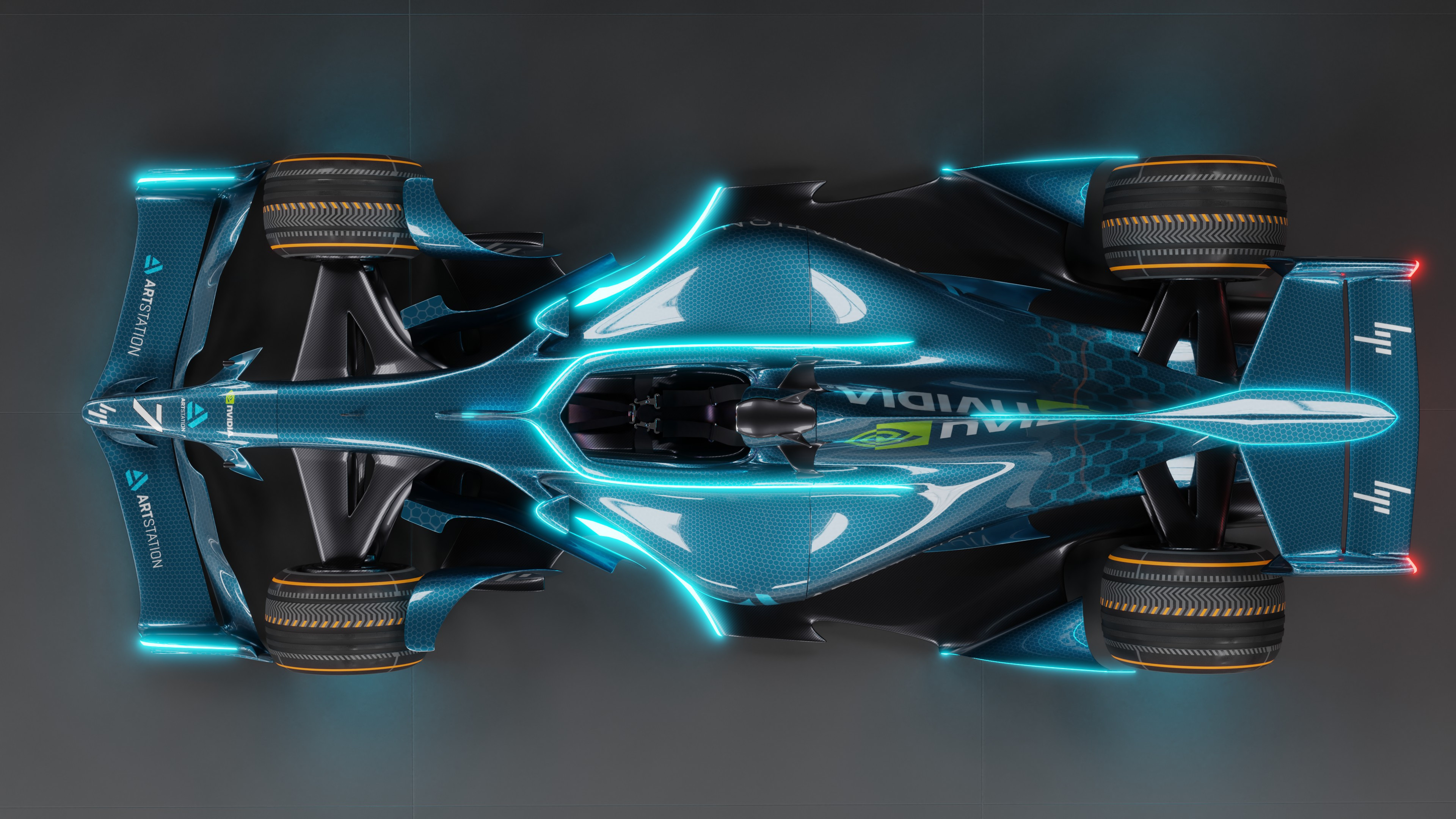 Artstation Futuristic F1 Car Volodymyr Borovkov
