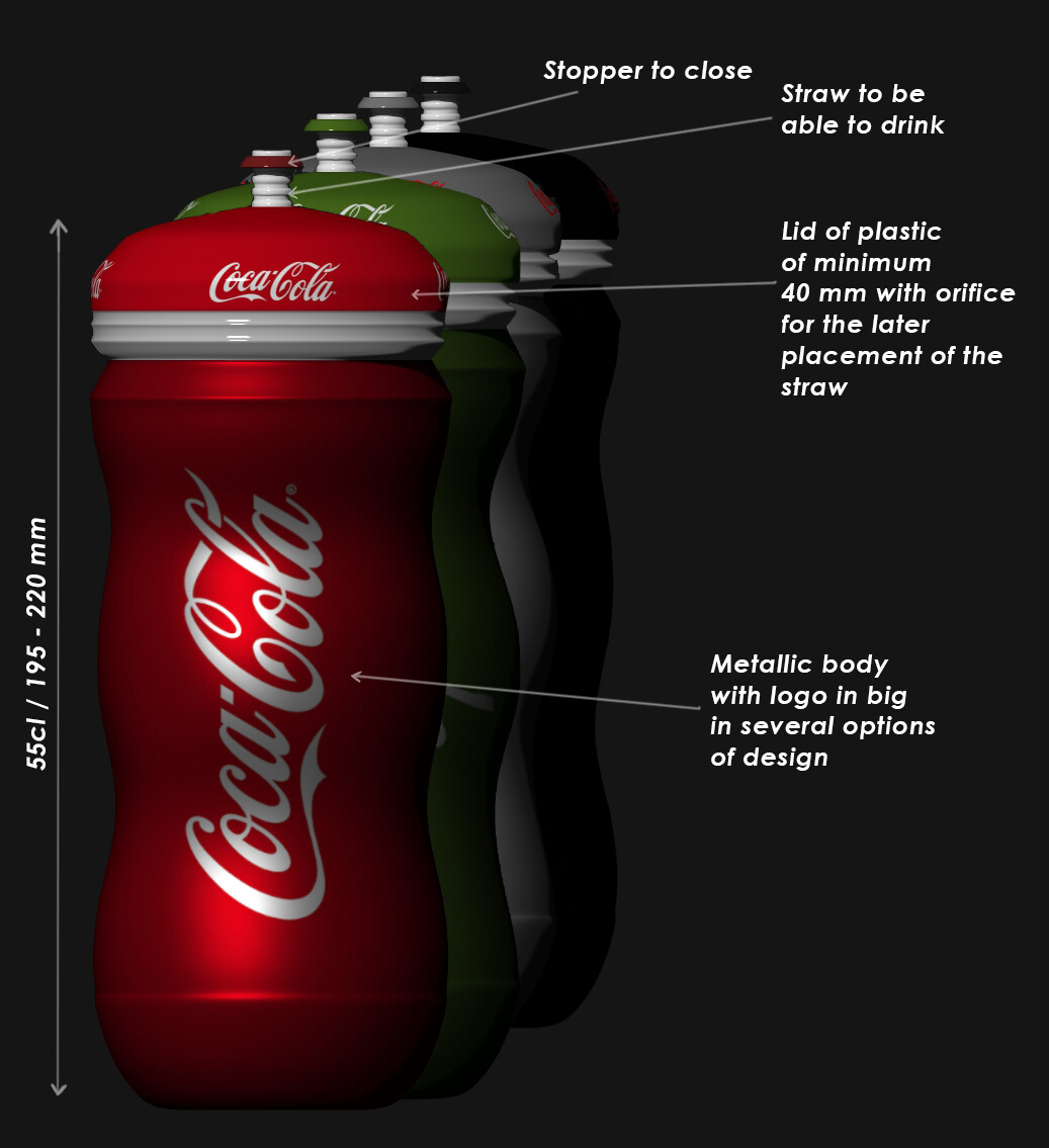 Artstation First Design 3d Model Cocacola Bottle Fernando Cebrian