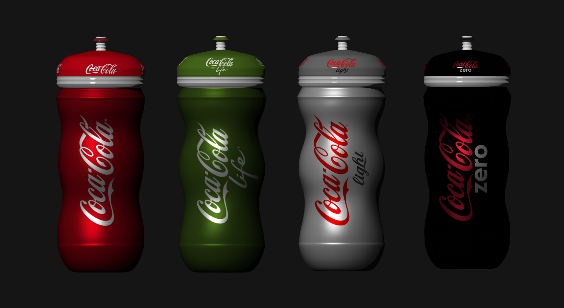 Artstation First Design 3d Model Cocacola Bottle Fernando Cebrian