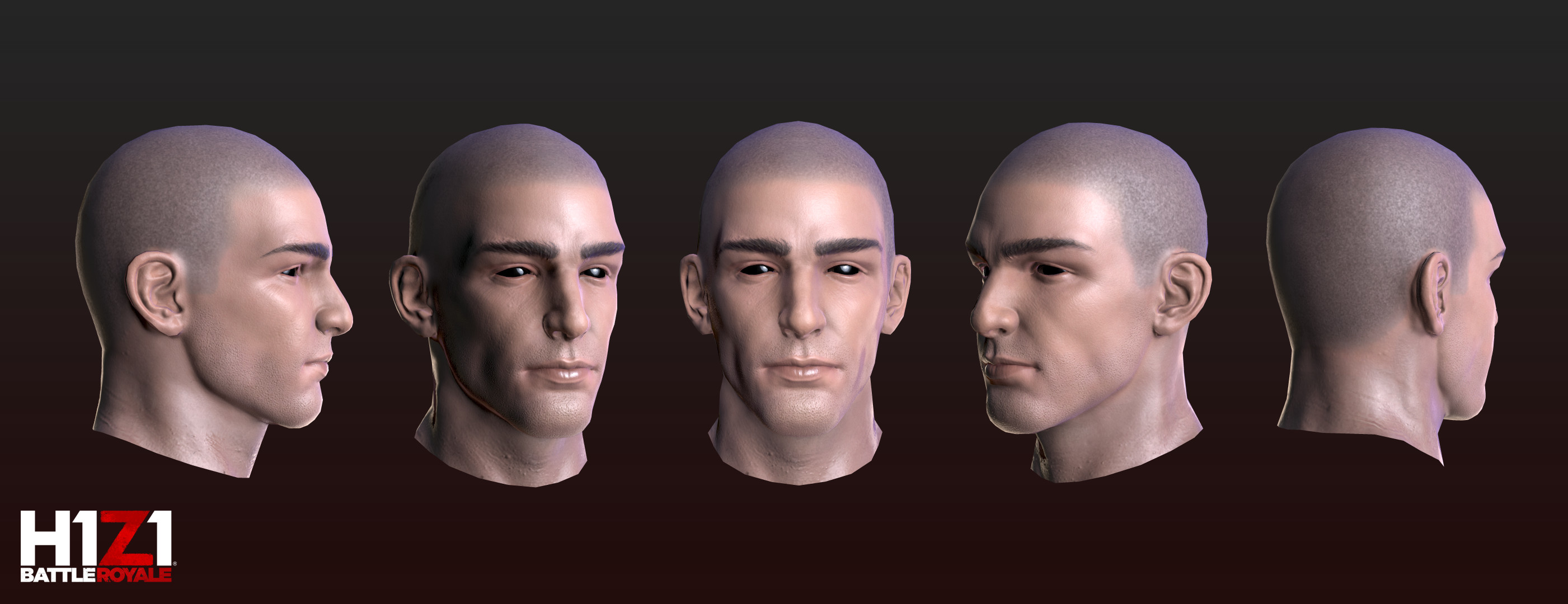 I textured one of the selectable  player character heads for the PS4 version of H1Z1.