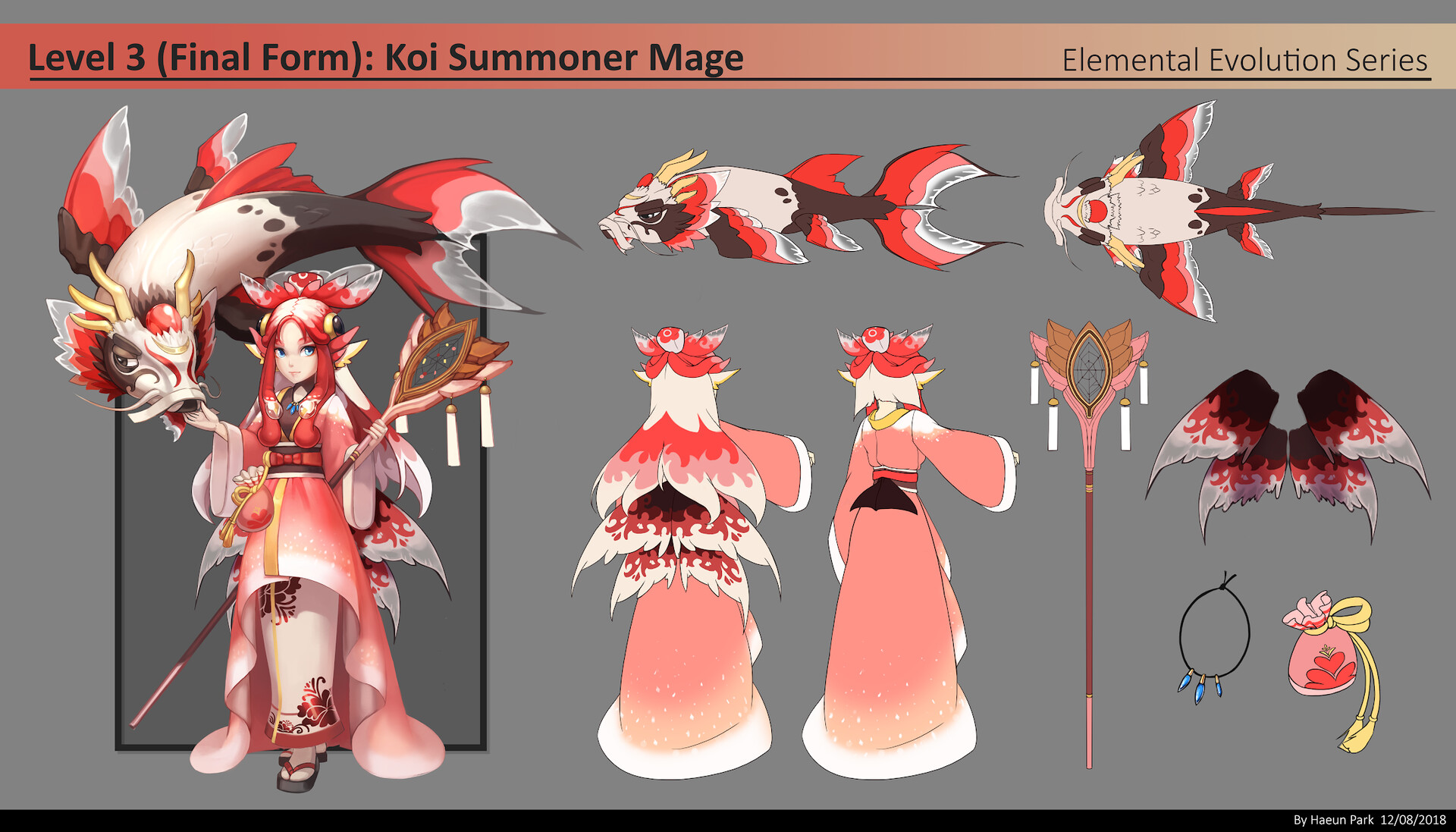 Haeun Park - MSL Project: Koi (with WIP, and Evolution stages)