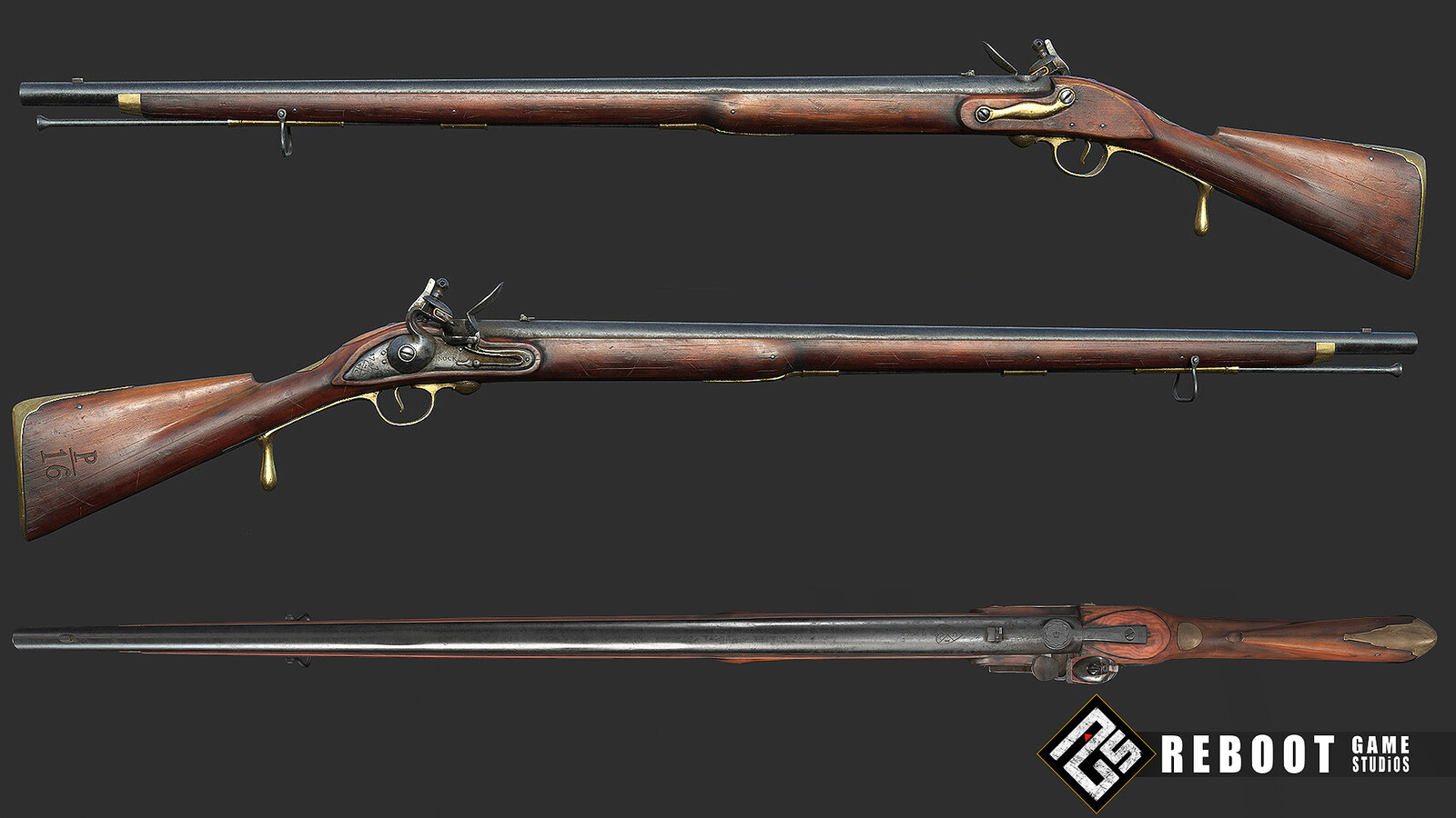 17th century weapons artwork done by Reboot team for a client                            - Used with permission.