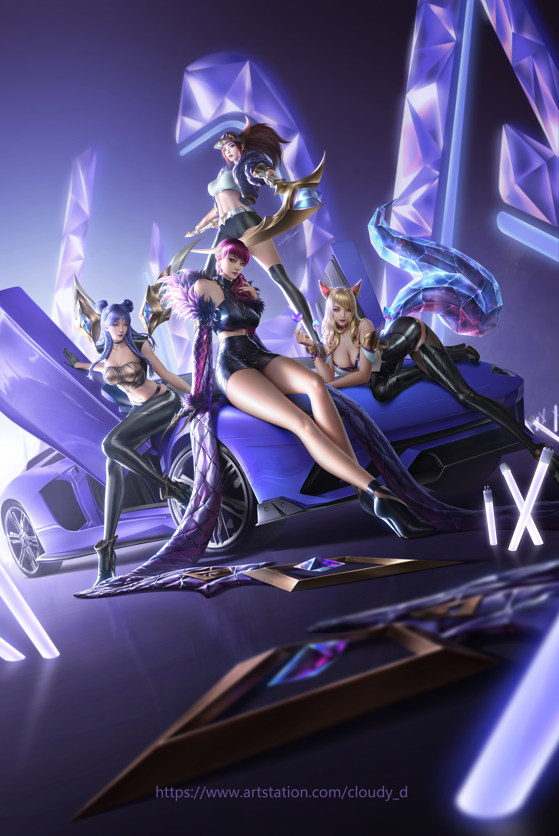 ArtStation - KDA女团, Cloud _D