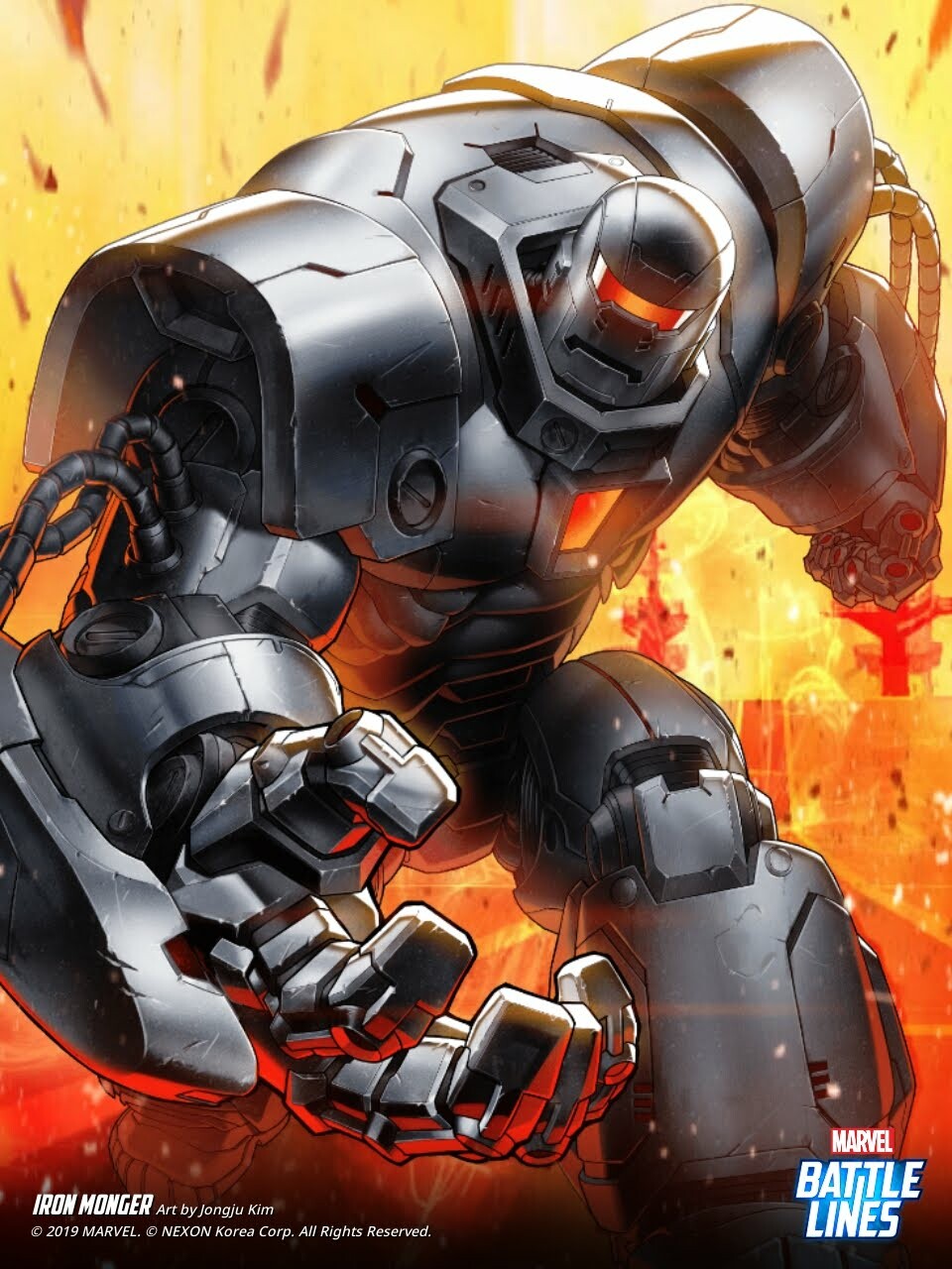 HAJE 714 Marvel Battle Lines Artwork Iron Monger