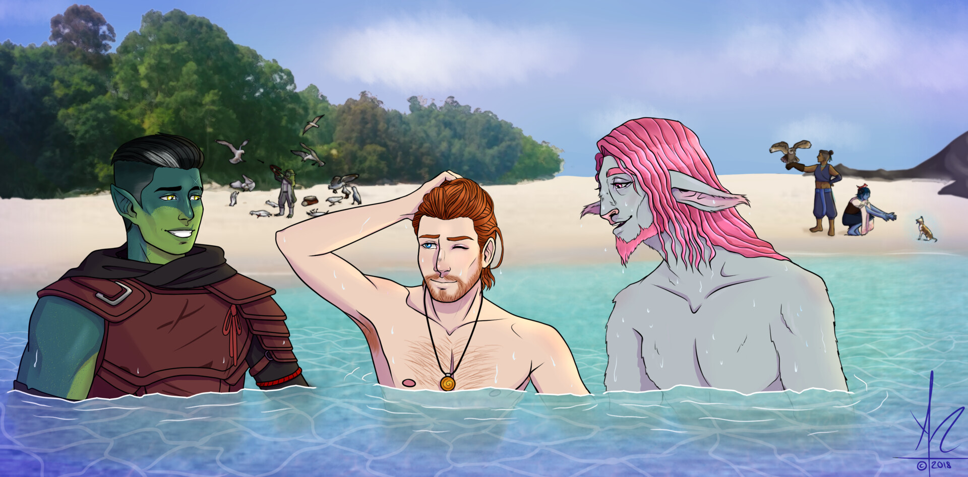 Artstation Beach Shenaningans Critical Role Campaign 2