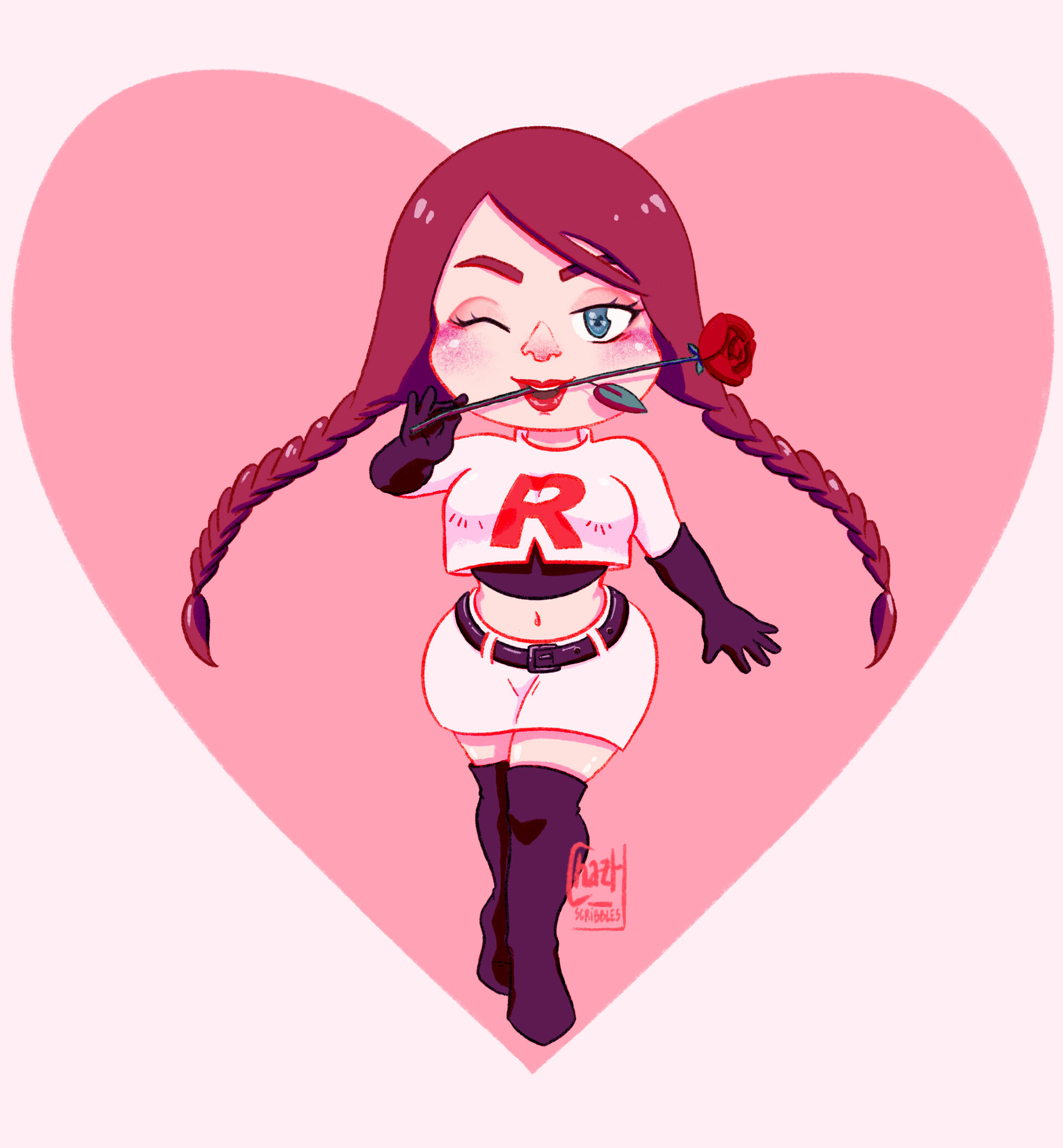 Artstation Team Rocket Jessie Fan Art Charlotte Benoish
