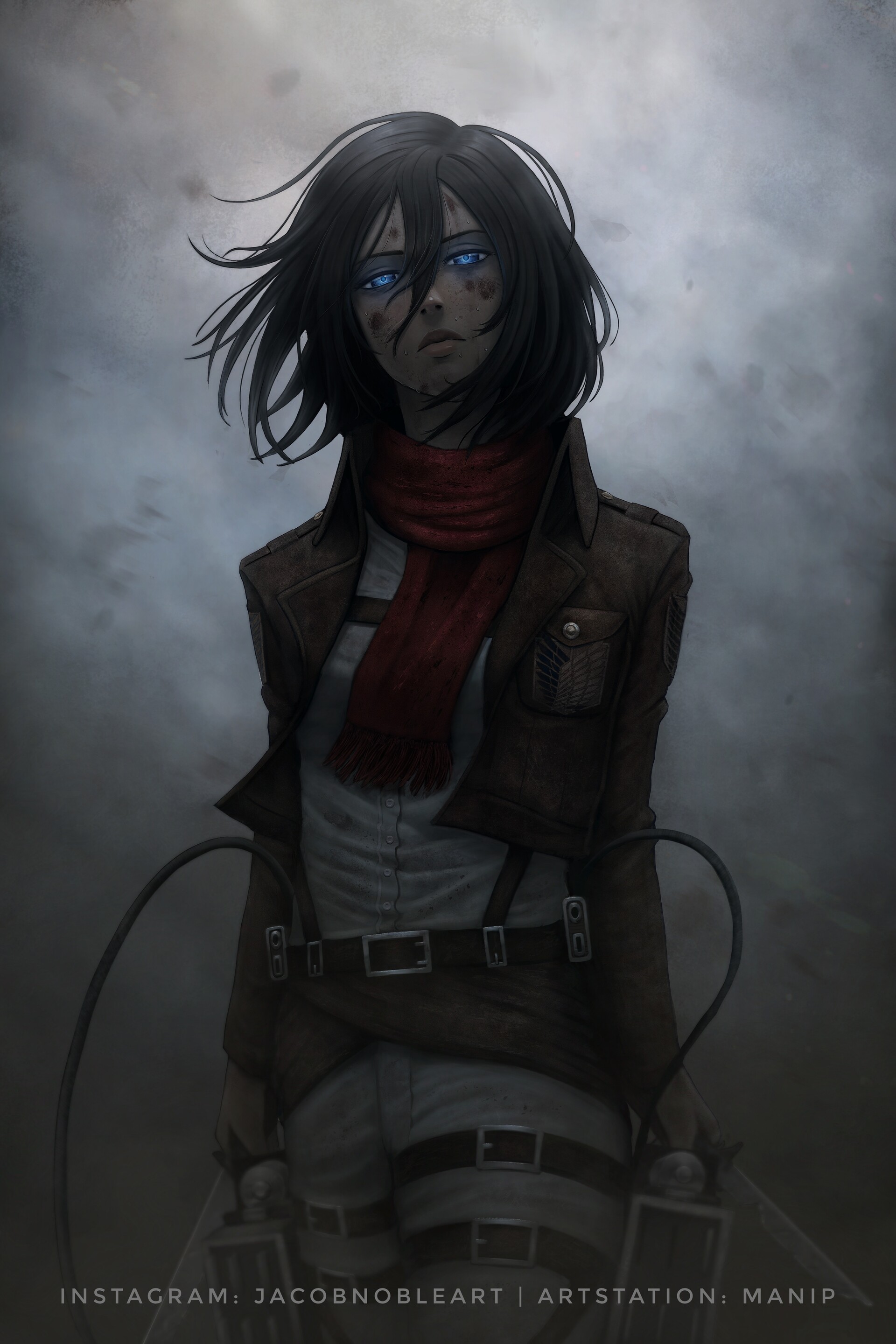 Artstation Mikasa Jacob Noble Wallpaper of mikasa for fans of shingeki no kyojin (attack on titan) 35082056. artstation mikasa jacob noble