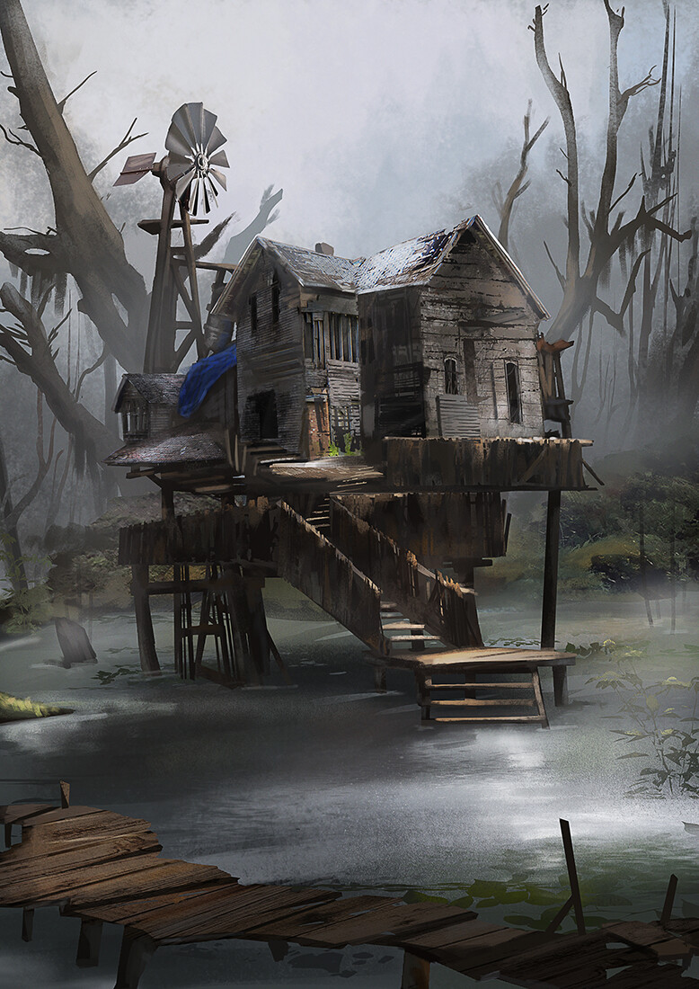 ArtStation - Swamp house