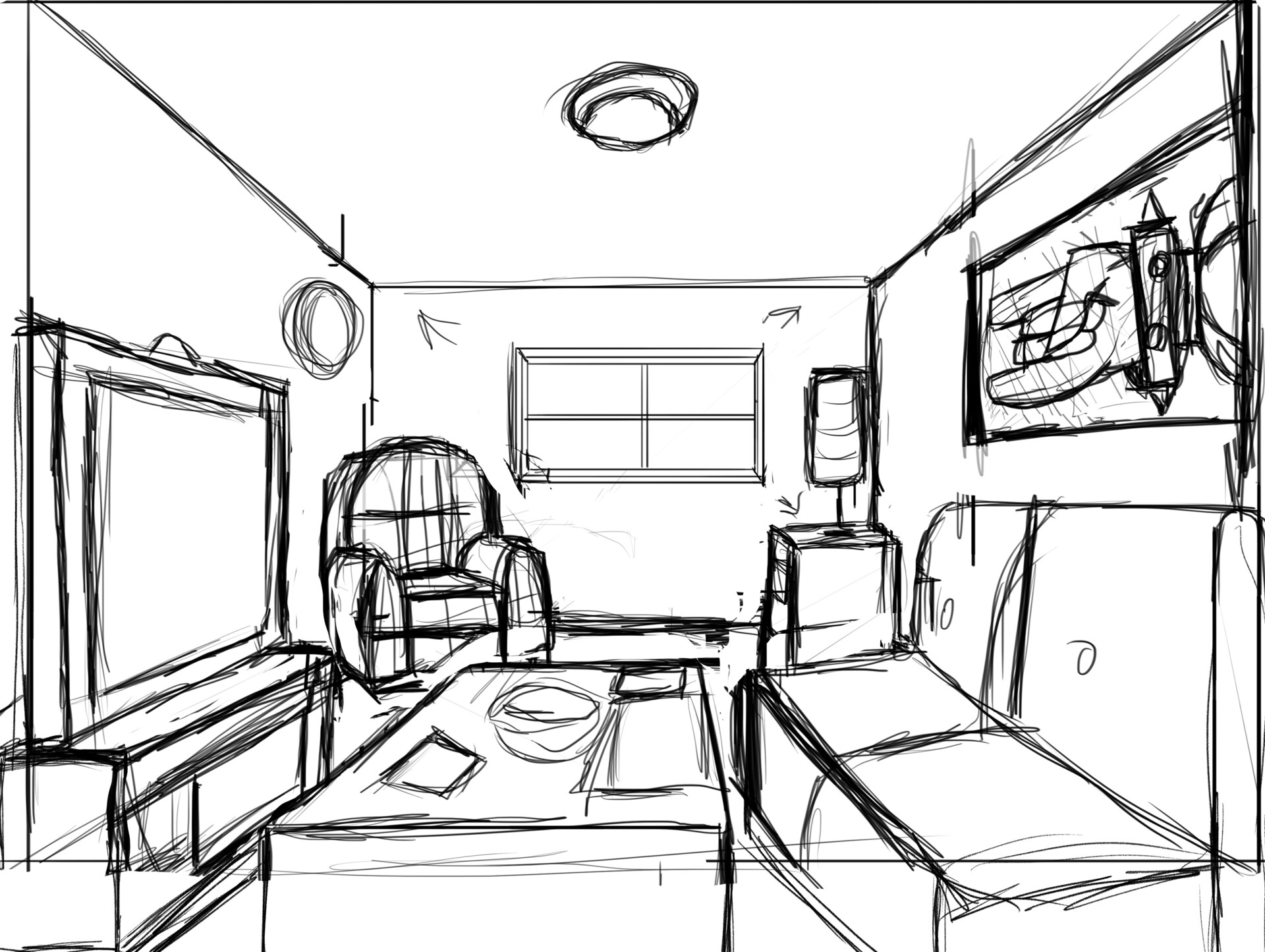 Artstation A Rockin Living Room Aesthetic Kathleen Macintyre