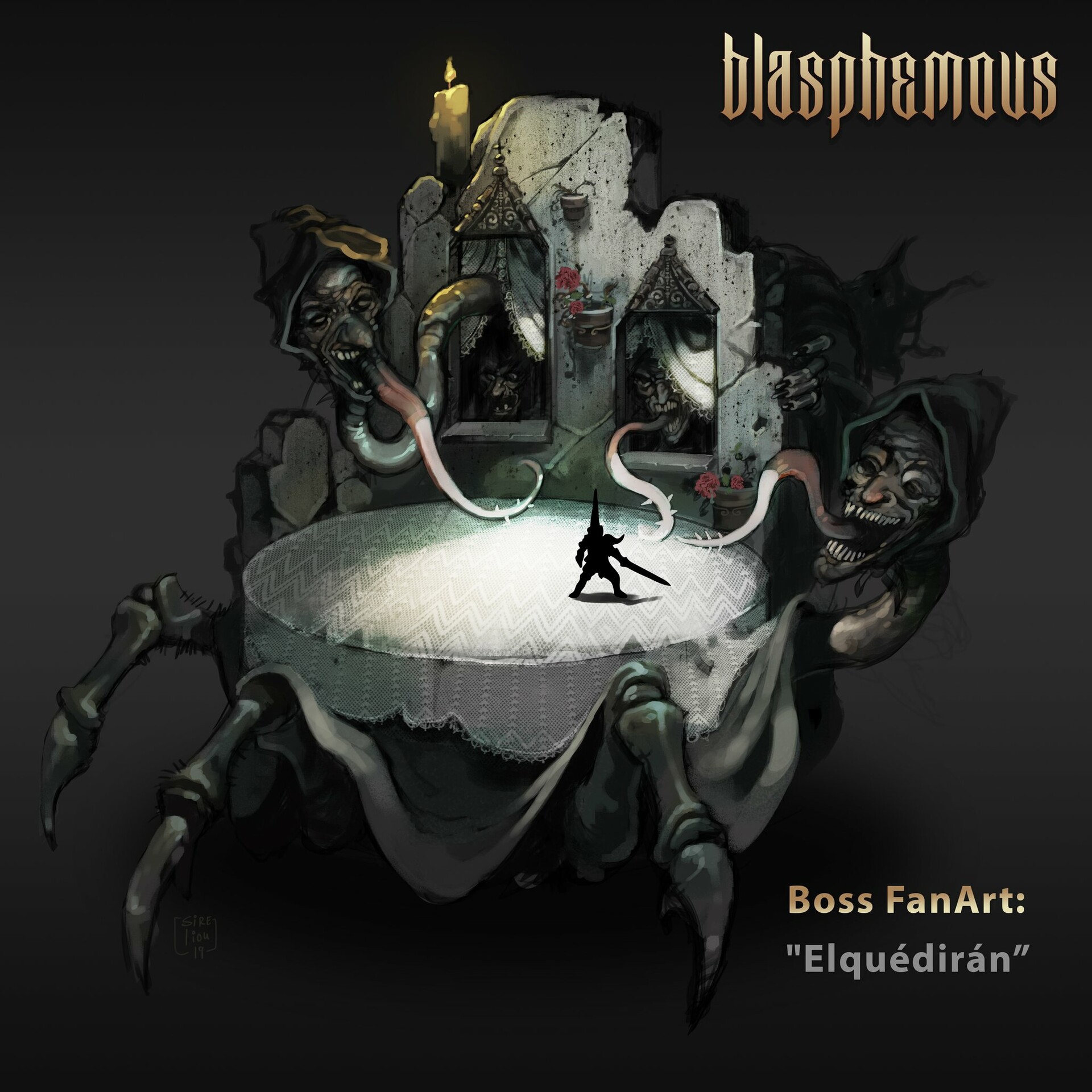 OC] Blasphemous x Dead Cells x Death's Gambit fan art : r/Blasphemous